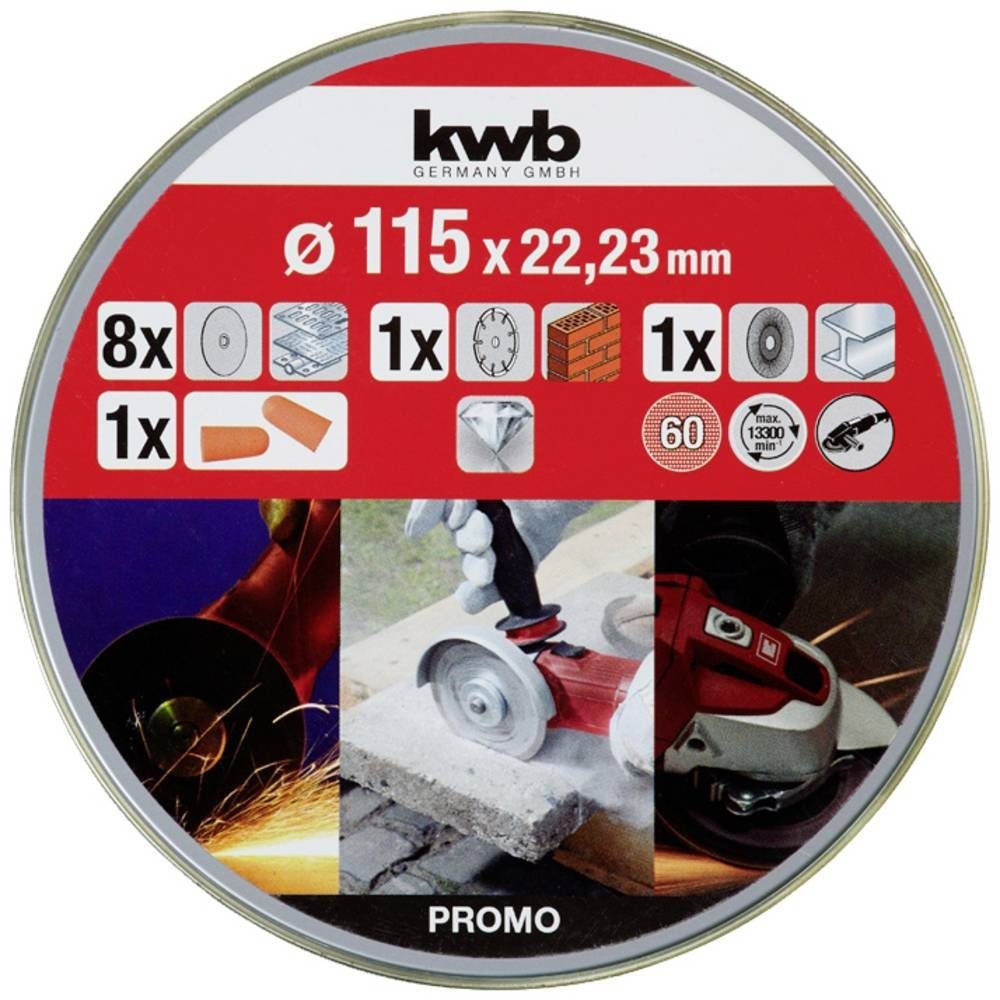 kwb Trennscheibe Trennscheiben + Diamant-und Schleifscheibe, Ø Dünn 712041