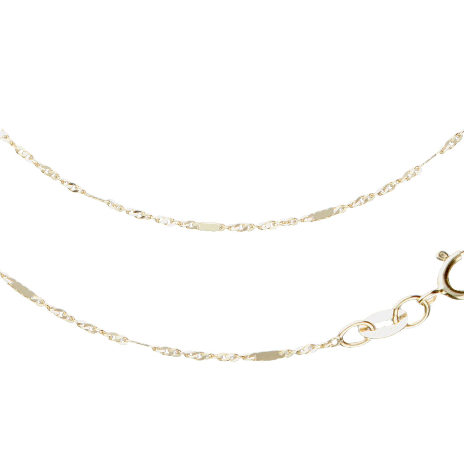 Goldkette JB Edle Goldkette Fantasiekette 585 - 14 K Gold 46 cm