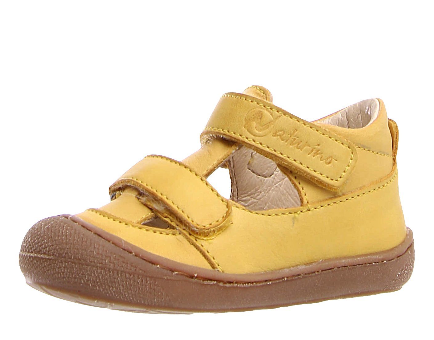 Naturino Puffy Baby Lauflernschuhe Sandalen Leder Klett Gelb 0G04 Sandalette