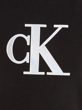 Calvin Klein Jeans T-Shirt METALLIC MONOGRAM SLIM T-SHIRT für Kinder bis 16 Jahre