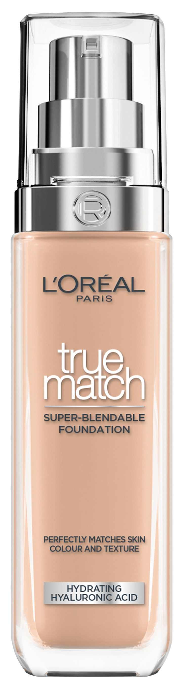 L'ORÉAL PARIS Foundation TRUE MATCH FOUNDATION, lässt sich mühelos verblenden, ohne sichtbare Ränder zu hinterlassen