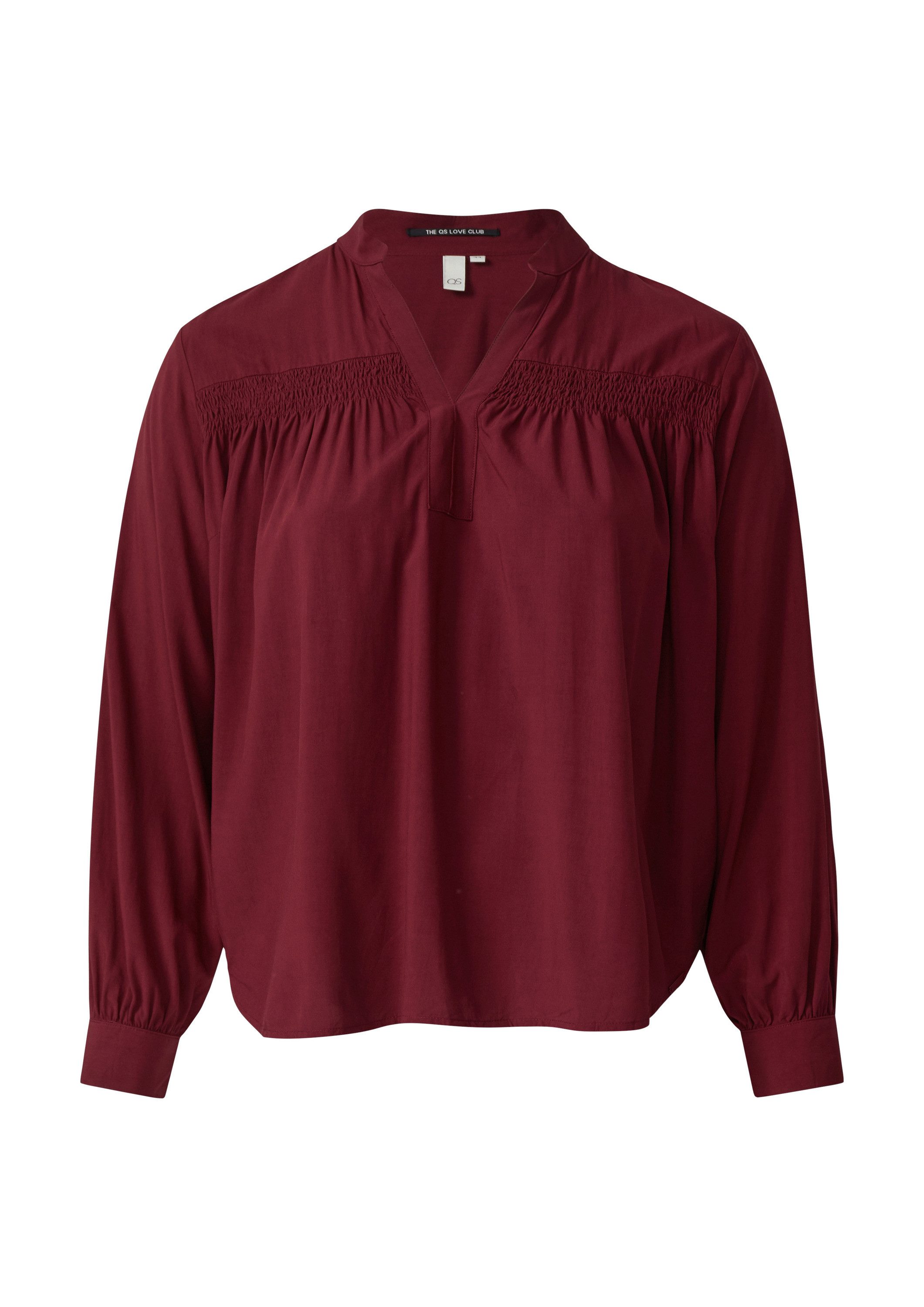 QS Langarmbluse Bluse Bluse aus Viskose günstig online kaufen