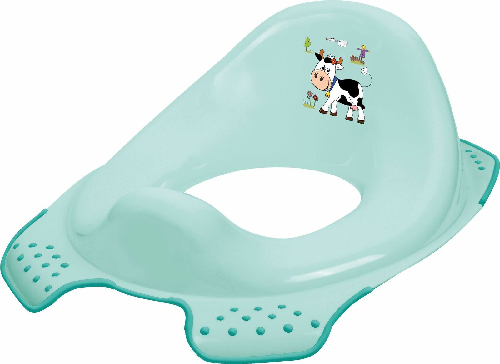 Töpfchen Kindertopf + WC Aufsatz Funny Farm aquamarin