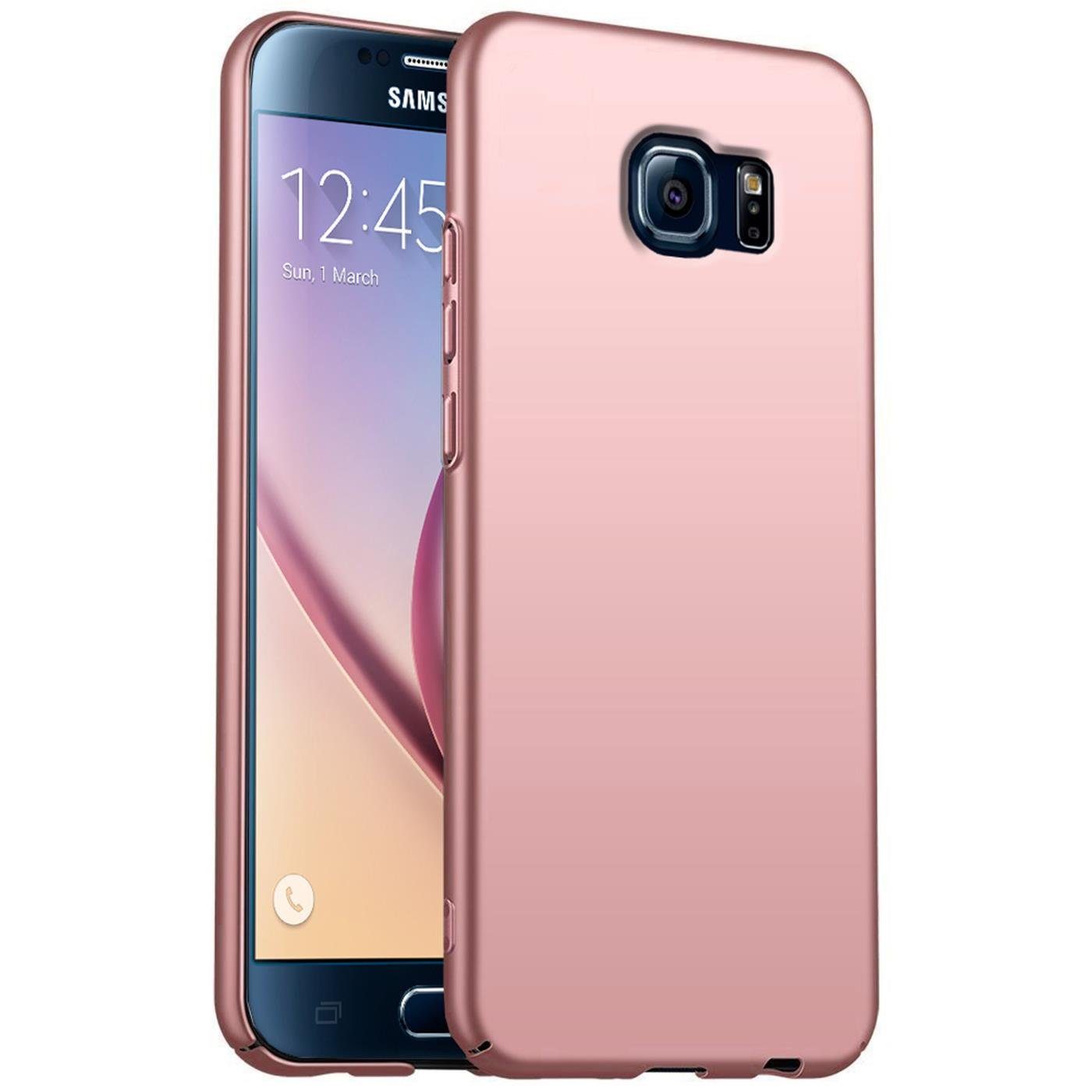 CoolGadget Handyhülle Ultra Slim Case für Samsung Galaxy S6 Edge 5,1 Zoll, dünne Schutzhülle präzise Aussparung für Samsung Galaxy S6 Edge Hülle