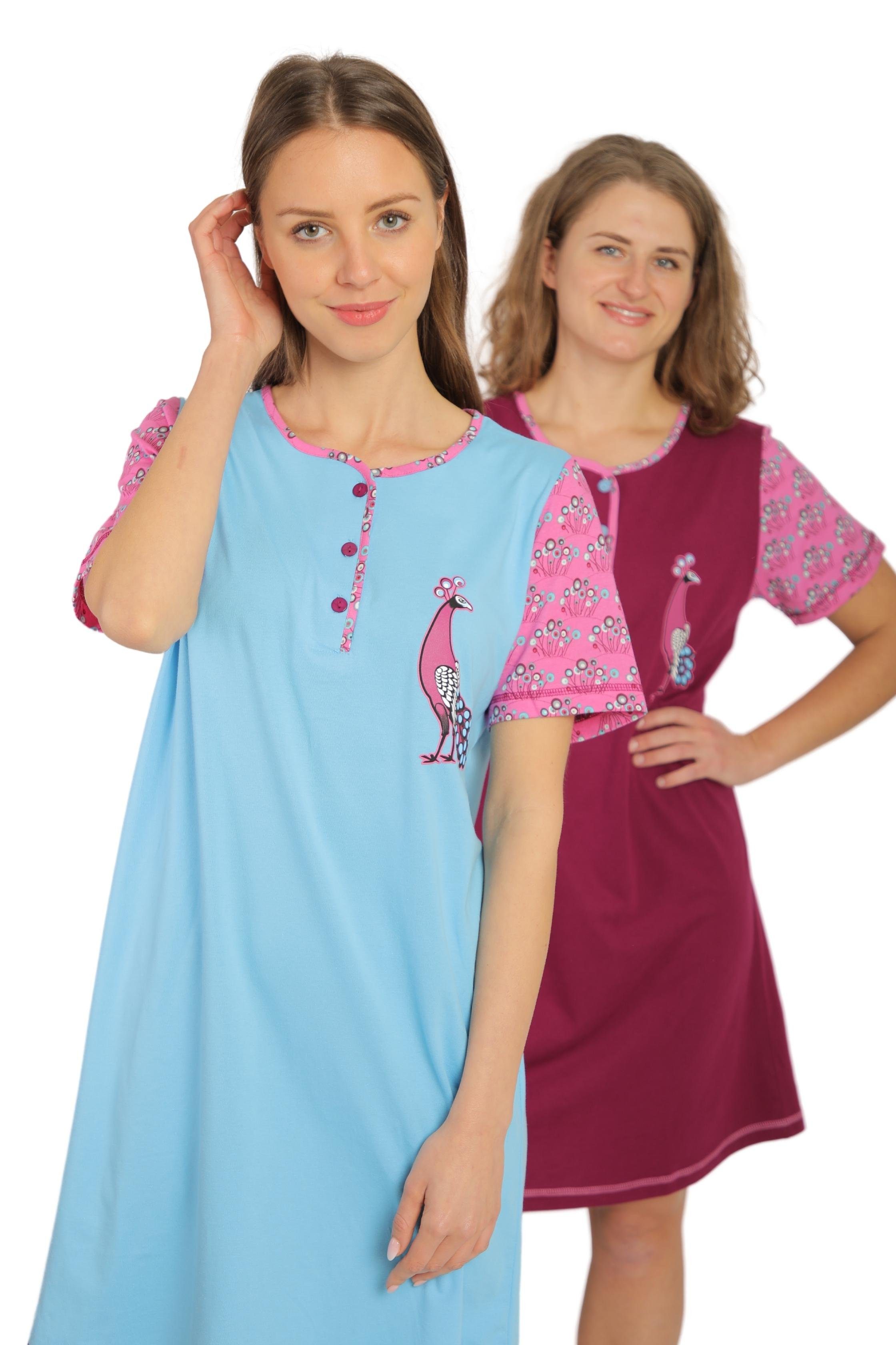 Consult-Tex Nachthemd Stück Bigshirt Packung Sleepshirt, 2 Nachthemd, Damen 2er-Pack) (Spar zu Set, DW120/121 bequem tragen