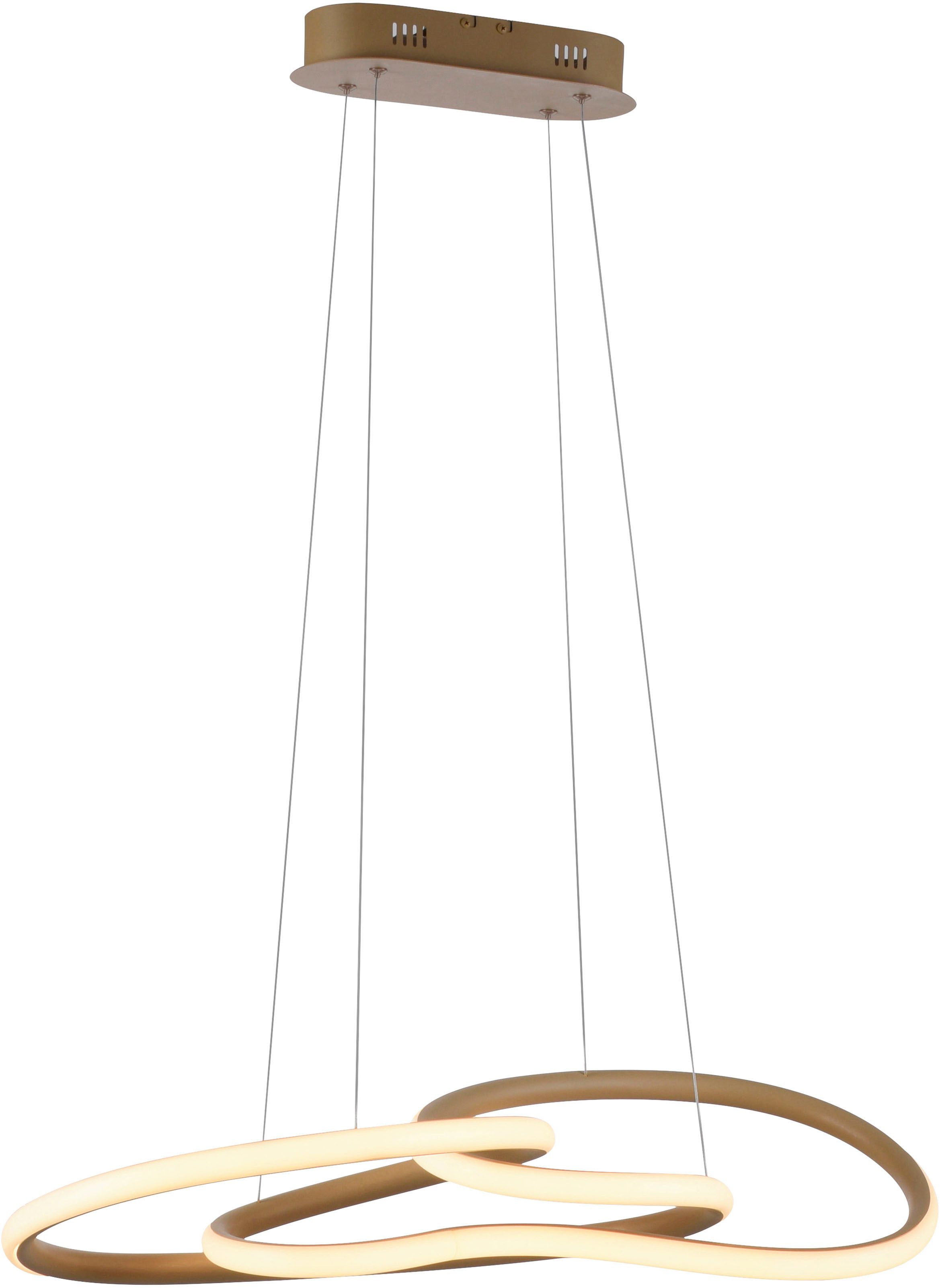 Paul Neuhaus LED Pendelleuchte TWIST, Memoryfunktion, LED fest integriert, Warmweiß, Stufenlos dimmbar über Lichtschalter, Memoryfunktion, Höhenverstellbar