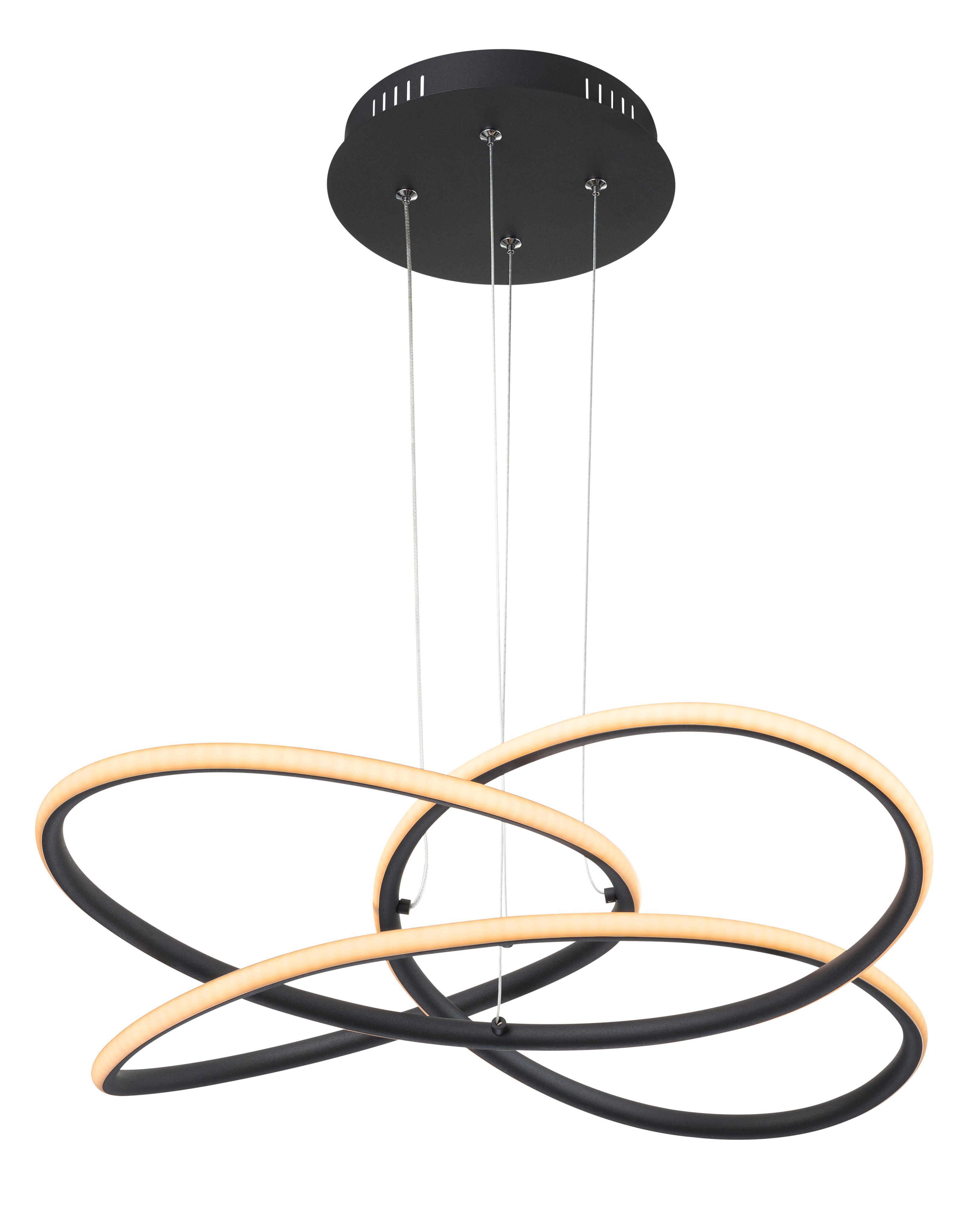 GLOBO LIGHTING LED Pendelleuchte PANDA, LED fest integriert, Warmweiß, Hängelampe/Hängeleuchte/Wohnzimmer/Esstisch/elegant