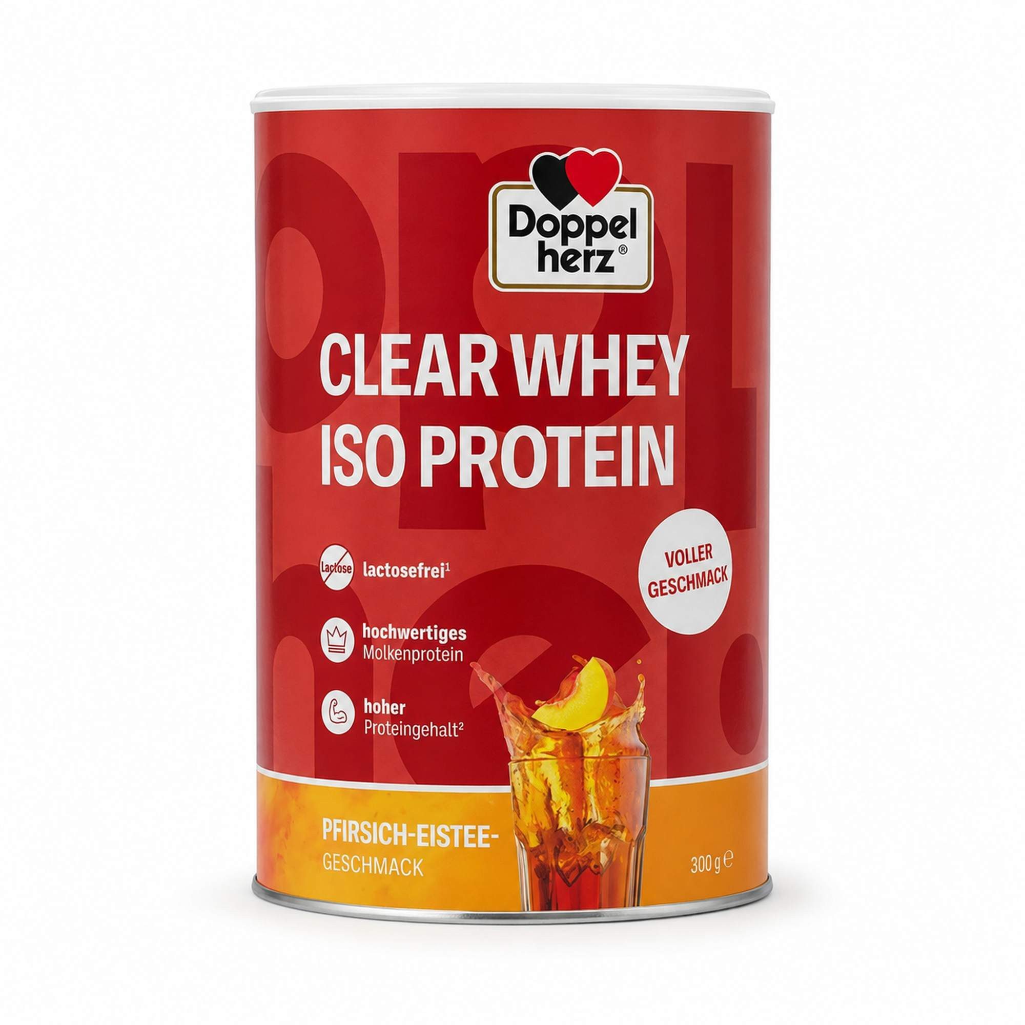 Doppelherz Clear Whey Iso Protein Pfirsich-Eistee Pulver