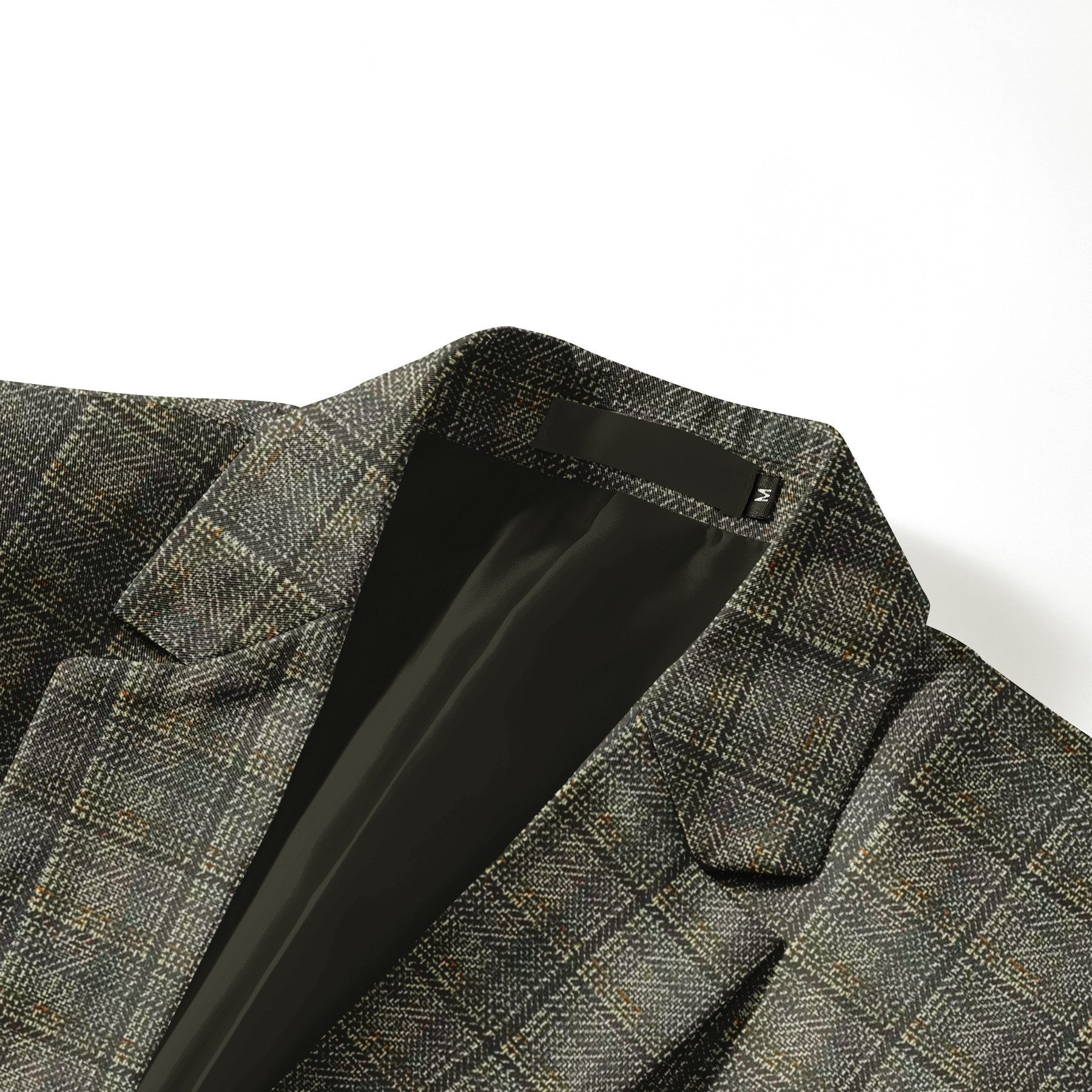 Allthemen Anzug (2 tlg) Slim Fit Herrenanzug im Farbeblock-Karomuster