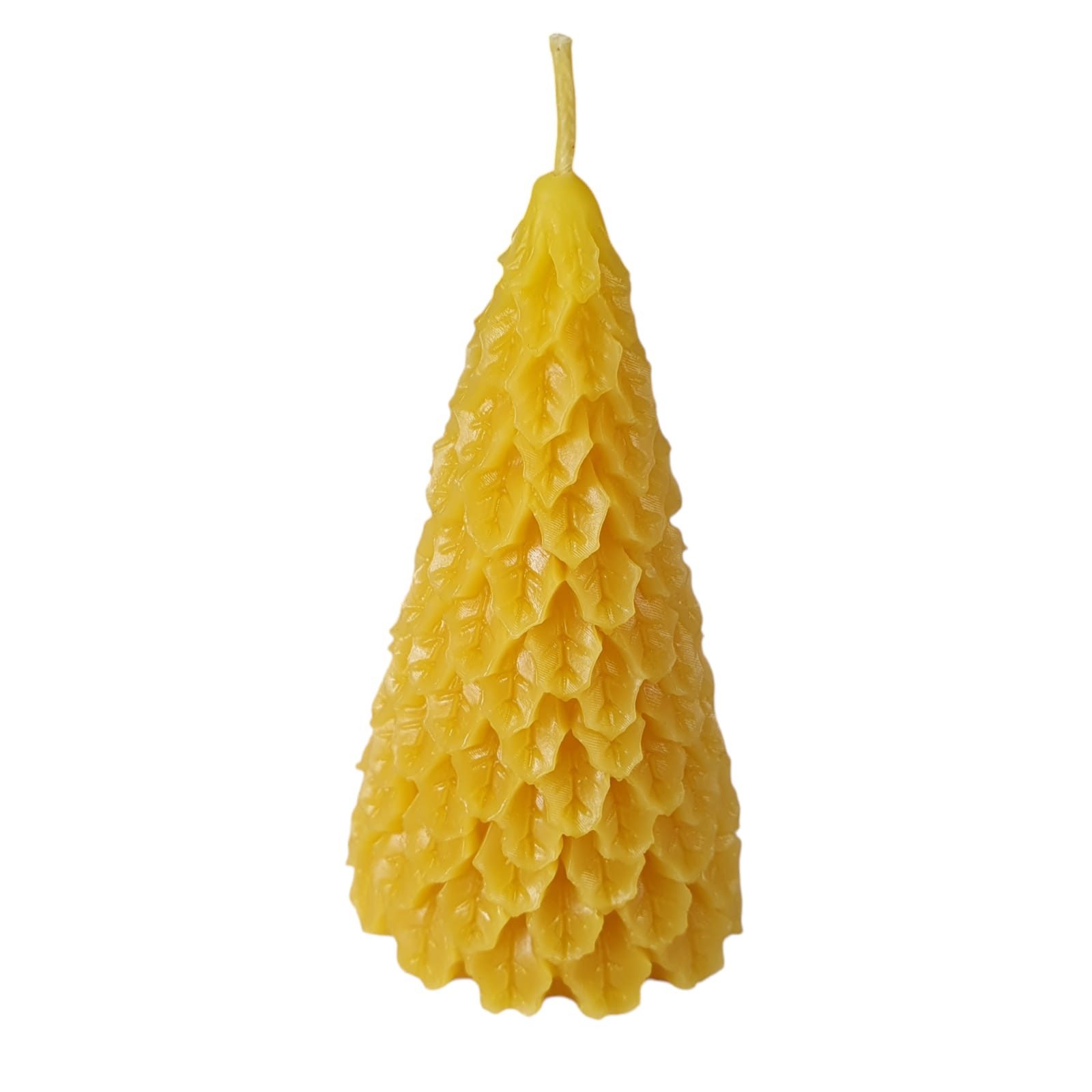 Aspinaworld Formkerze Bienenwachskerze Tannenbaum als Kerze 9 cm