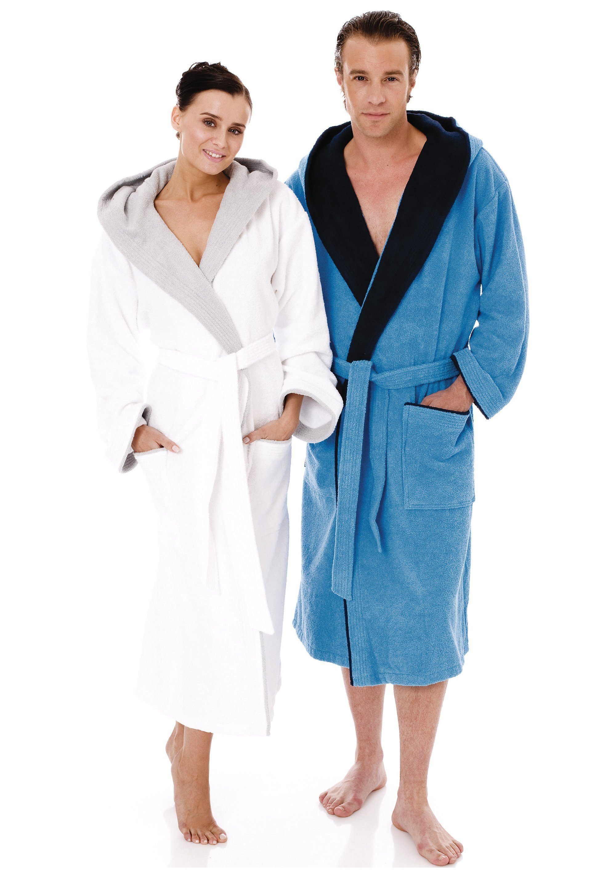 Egeria Unisex-Bademantel Cairo, ideal für Sauna & Spa, Hotelbademantel, Mor günstig online kaufen