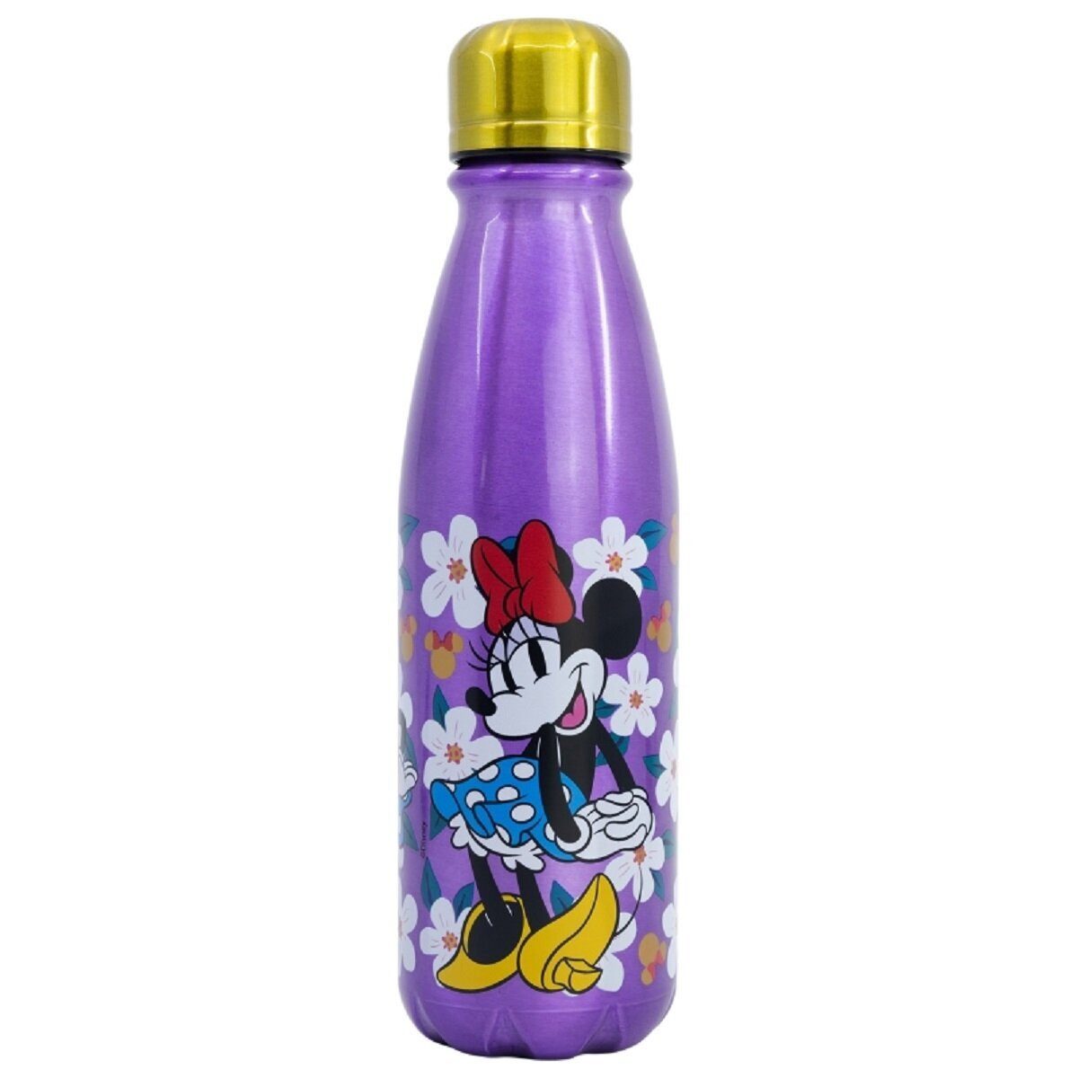 Trinkflasche Disney Minnie Trinkflasche Aluminium, 600ml, mit Sicherheitsverschluss