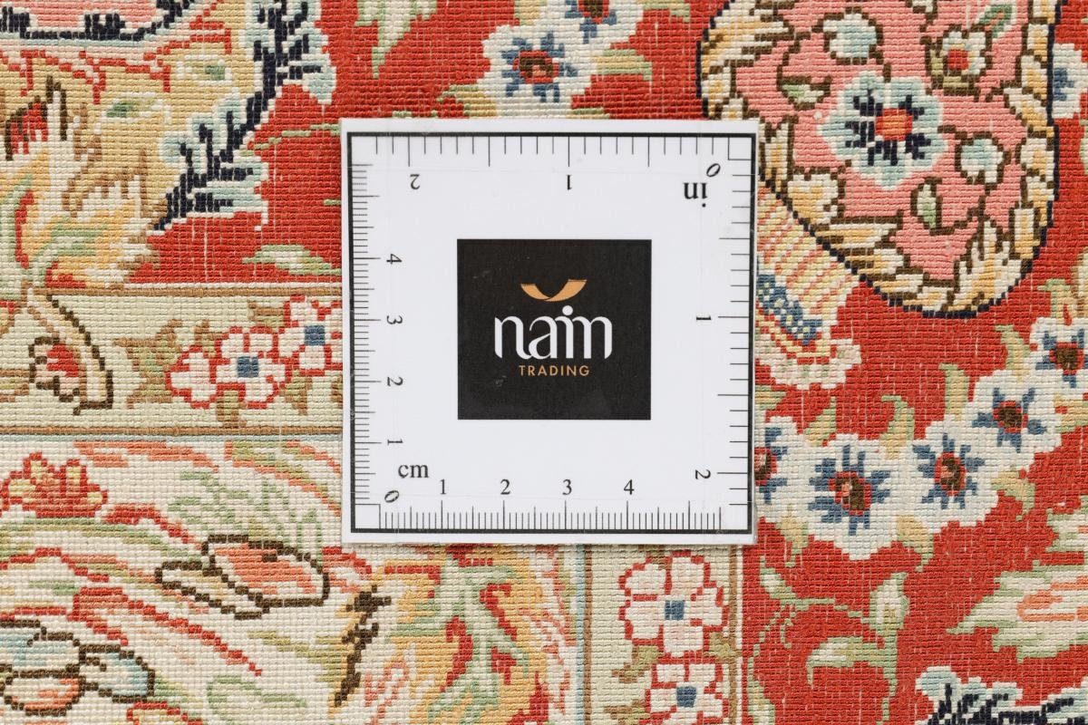 Höhe: Nain Trading, 5 mm Handgeknüpfter Seide Seidenteppich Zhenping Orientteppich, rechteckig, 63x93