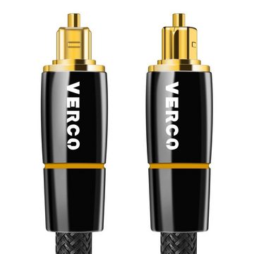 HOCO Digital Audio HiFi Kabel SPDIF LWL Optisches-Kabel, Toslink, (50 cm), F05 Standard Stecker Dolby TrueHD Dolby Digital 7.1 DTS kompatibel