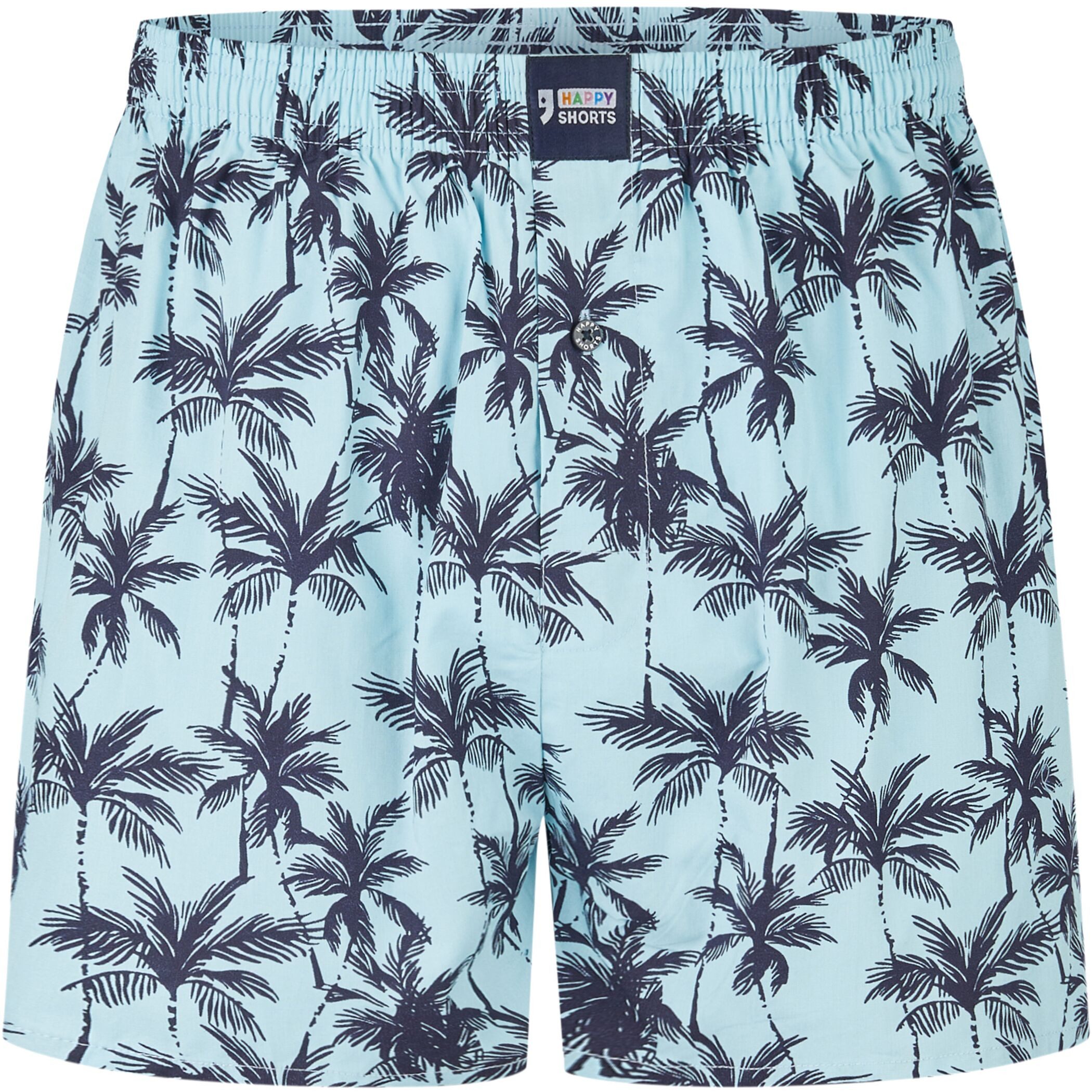 HAPPY SHORTS Boxershorts HAPPY SHORTS X Herren Boxershorts Shorts Boxer mit Suspens Palme (1-St)
