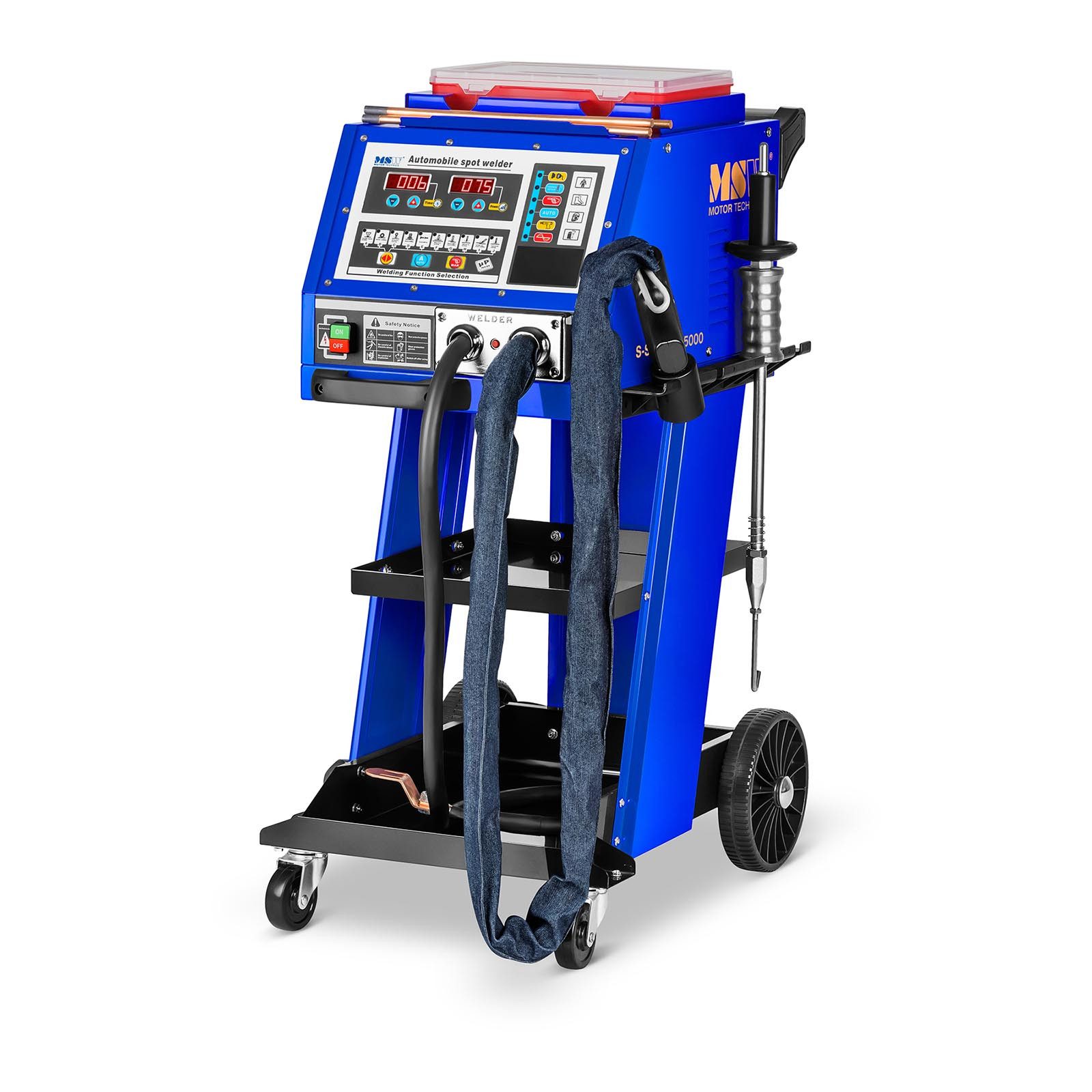 MSW Bördelgerät Ausbeulspotter Spotter Dellenlifter Punktschweißgerät Karosserie 400 V, B: 47 cm, L: 62 cm, 400 V