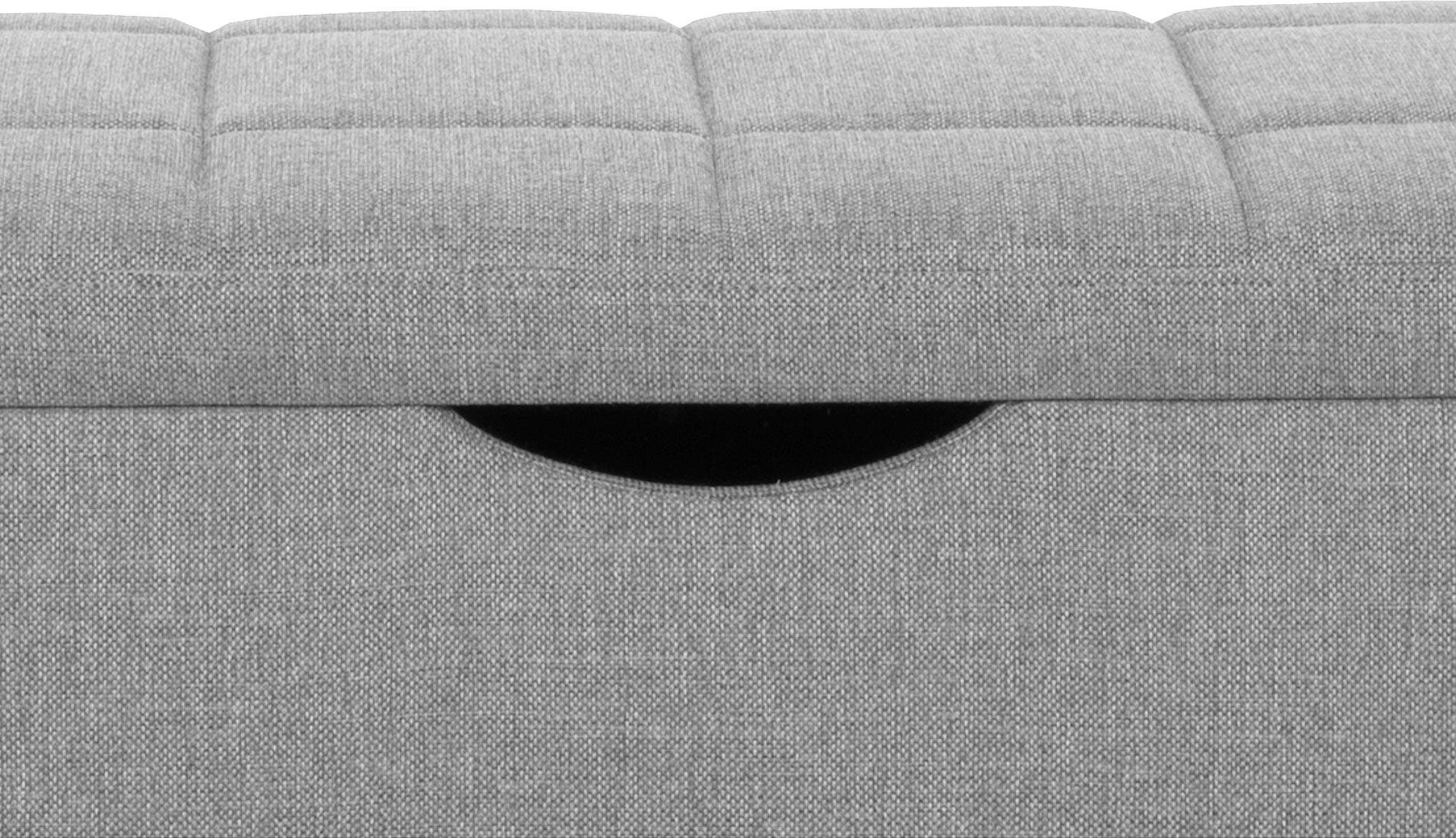 Home affaire Hockerbank Checked, mit Stauraum, Breite 120 cm und 160 cm, als Bettbank geeignet