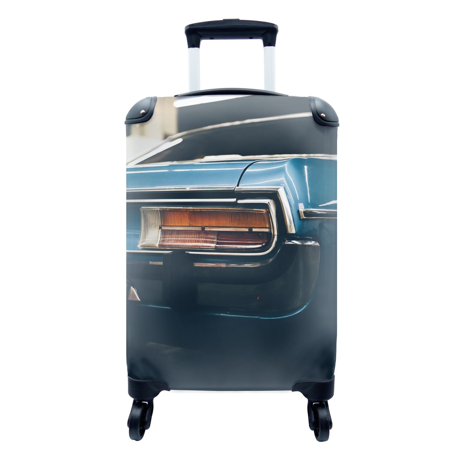 MuchoWow Handgepäckkoffer Auto - Lampe - Blau, 4 Rollen, Reisetasche mit  rollen, Handgepäck für Ferien, Trolley, Reisekoffer