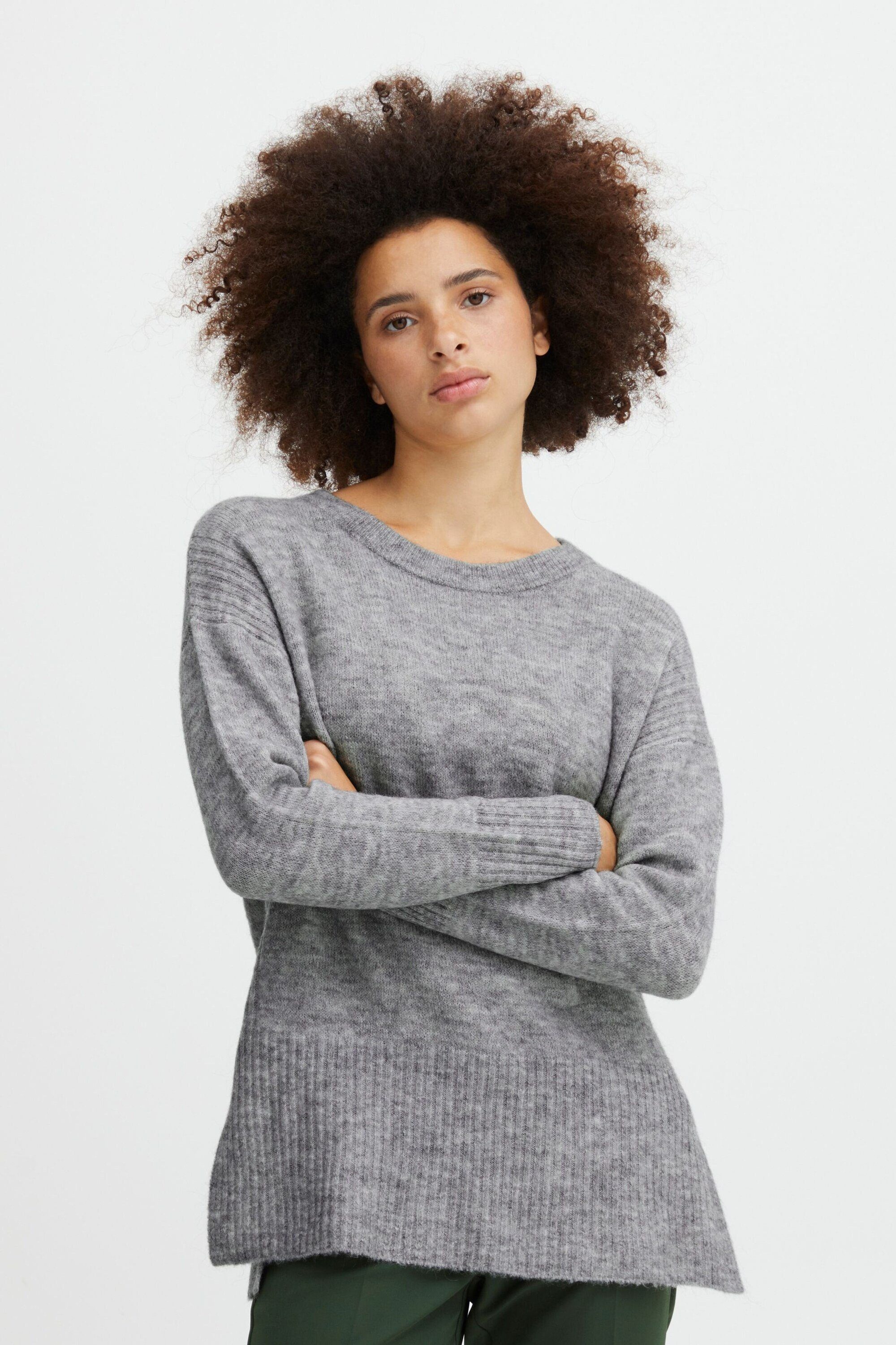 Ichi Strickpullover KAMARA (1-tlg) Plain/ohne Details