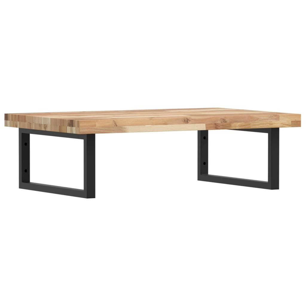 vidaXL Badezimmerspiegelschrank Waschbeckenregal Wandmontage Stahl und nholz (1-St)