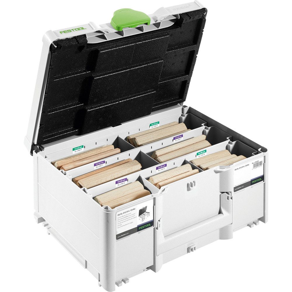 FESTOOL Dübel-Set Festool 576792 DS/XL D12/D14 128 BU Dübelsortiment 1 St.