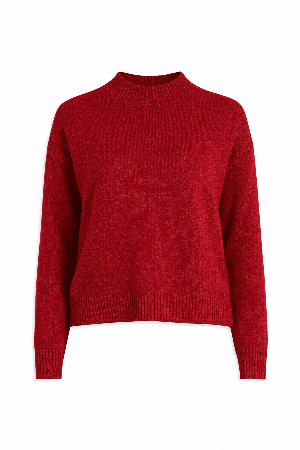 ITALY VIBES Strickpullover - Stehkragenpullover - Feinstrick - gemütlicher Pullover Damen ONE SIZE / passend für Größe XS - M