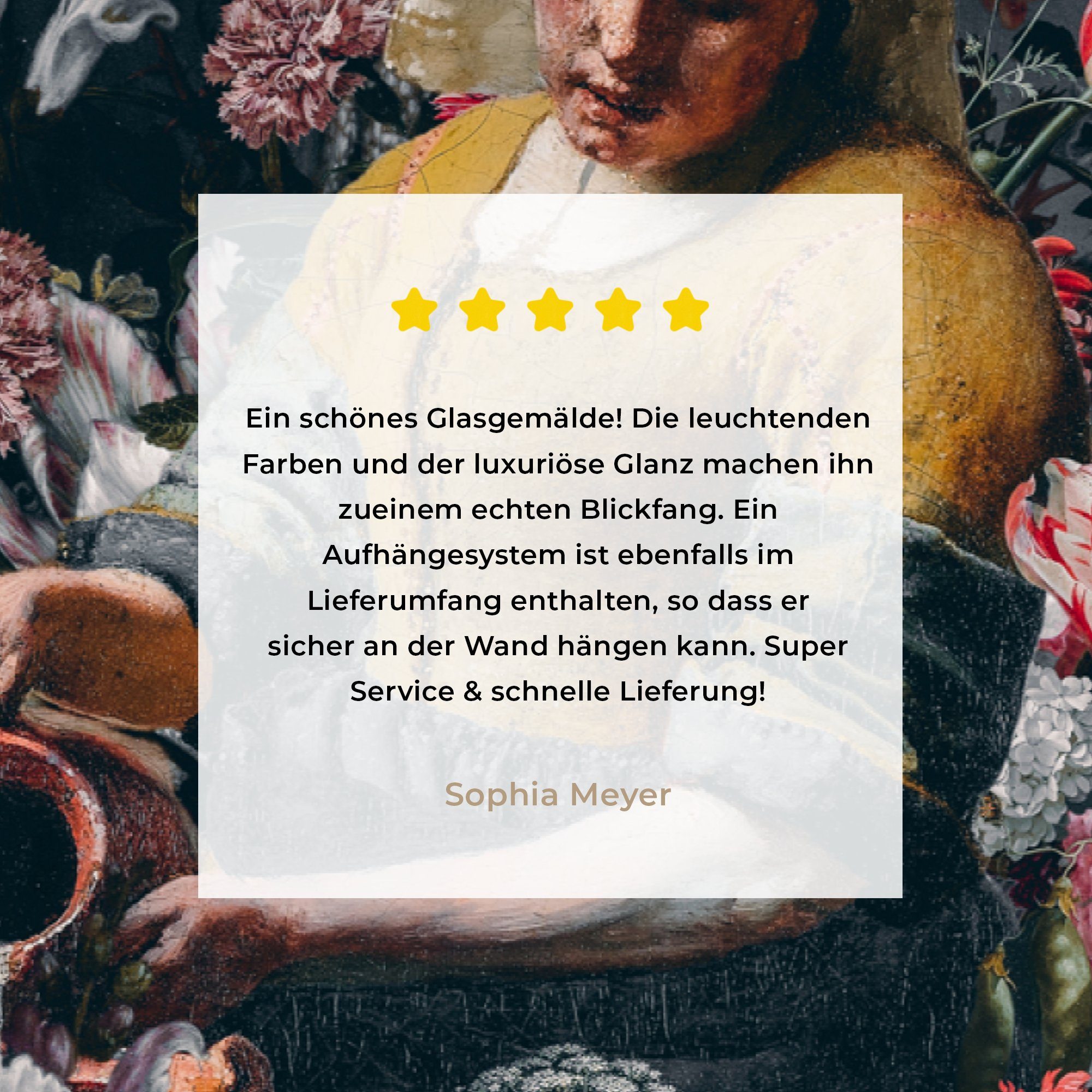 (1 Schlafzimmer - MuchoWow Wohnzimmer Blumen, & Acrylglasbilder St), Acrylglasbild - bunt Vermeer Milchmädchen Johannes