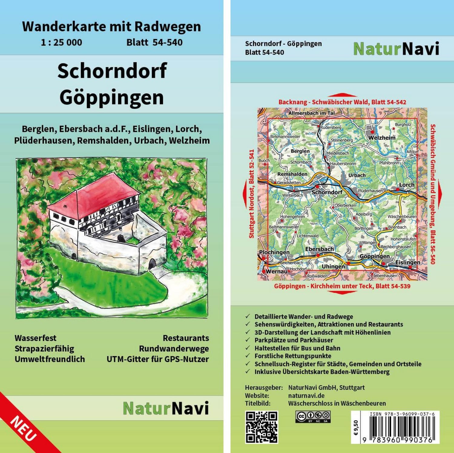 Schorndorf - Göppingen 1 : 25 000, Blatt 54-540 / diverse