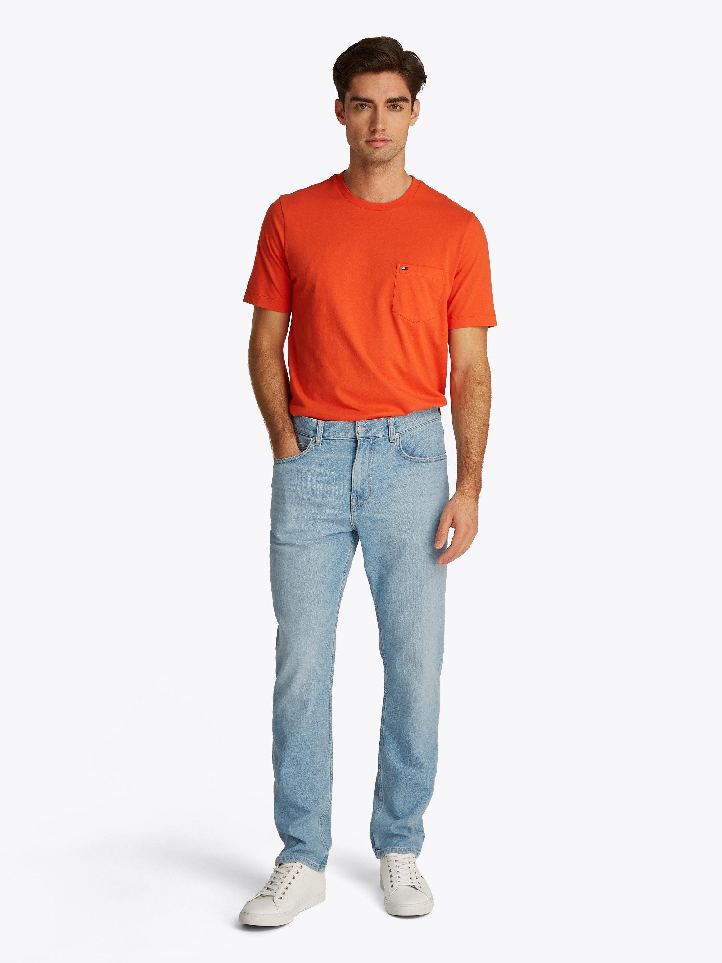 Tommy Hilfiger Straight-Jeans STRAIGHT DENTON in hellblauer Waschung – Bild 3 von 5