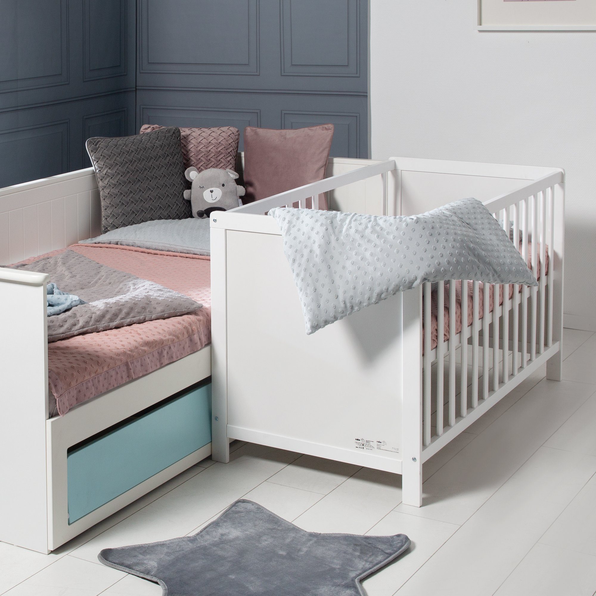 roba® Beistellbett Gitterbett, Babybett 60 x günstig online kaufen