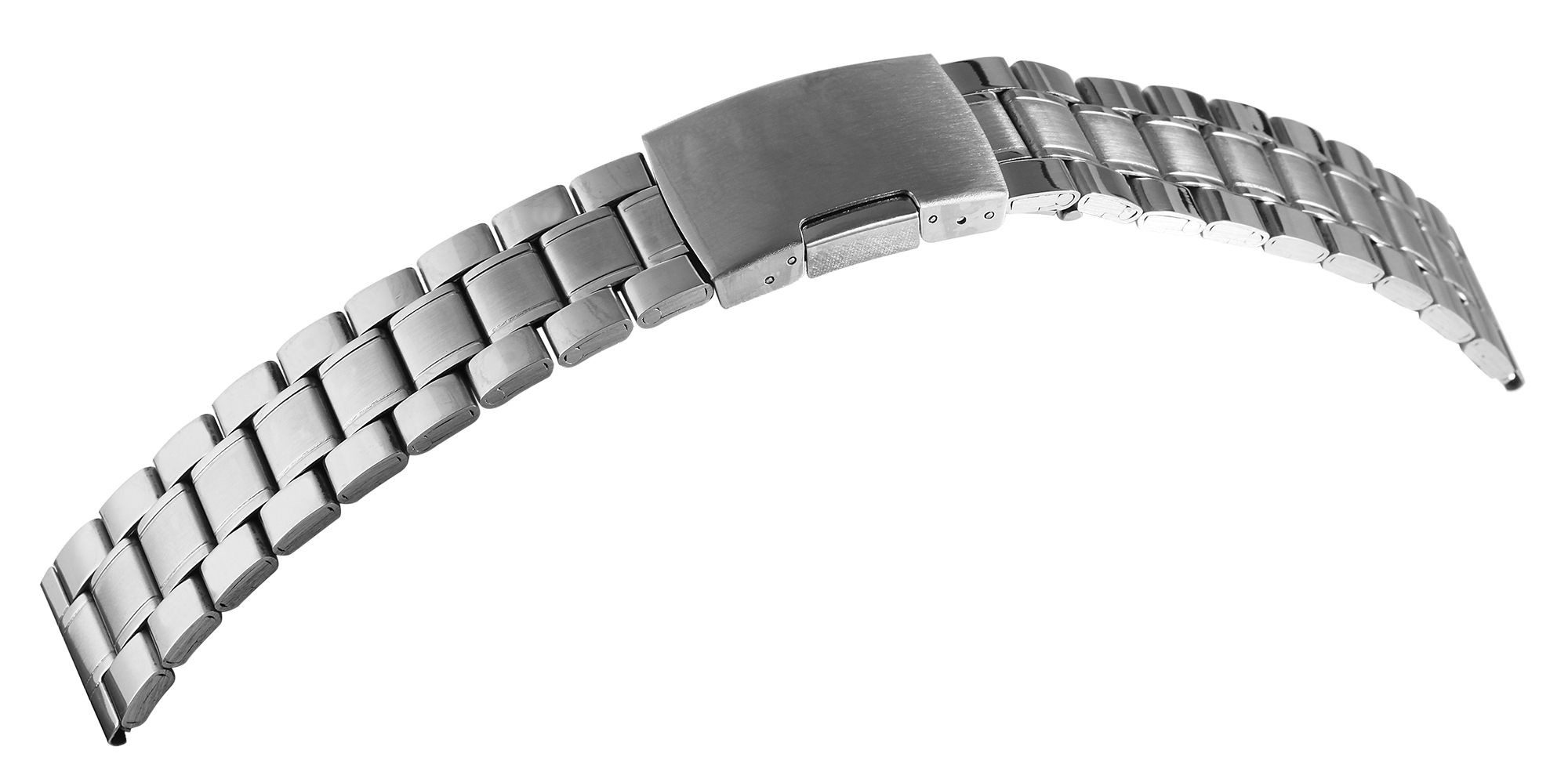 STEINMEISTER Uhrenarmband MB0016 Edelstahl-Uhrenarmband, silberfarben, 18 mm - 24 mm