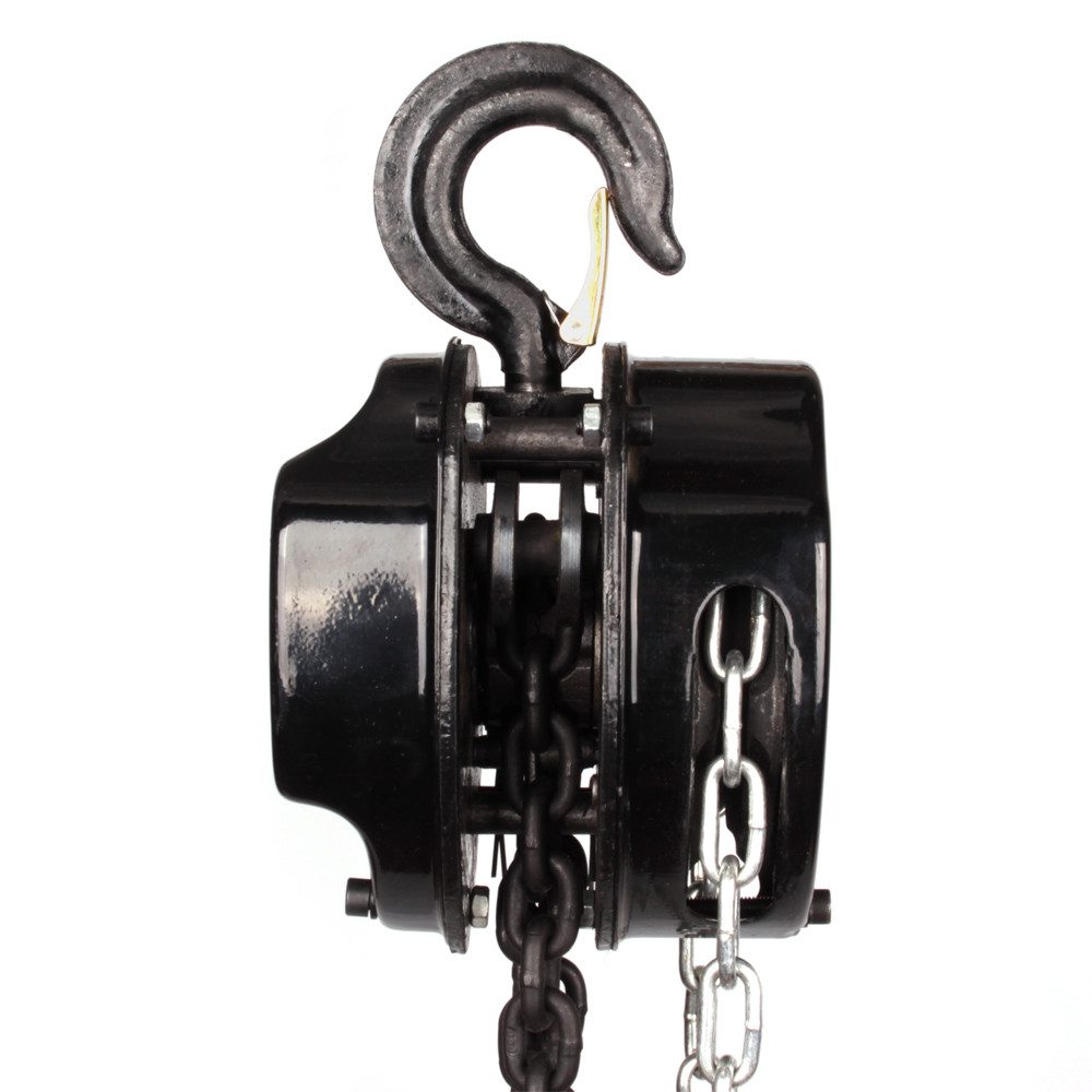 Springer Werkzeuge Kettenzug 1T Kettenzug handseilwinde, Vollverzinkte Kette Tragkraft Flaschenzug, (1000kg Tragkraft), 360° Drehgelenk