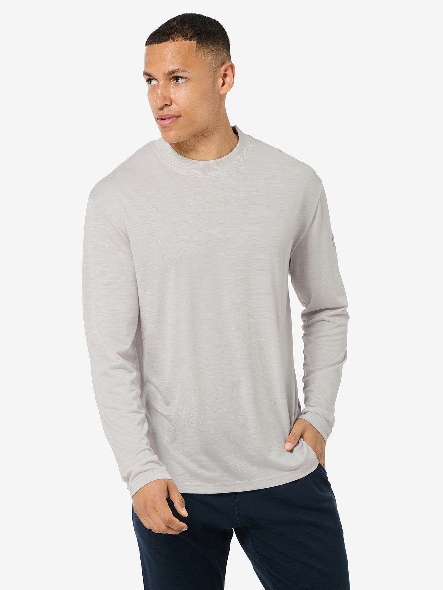SUPER.NATURAL Langarmshirt für Herren, nachhaltig, Merino modern, atmungsaktiv