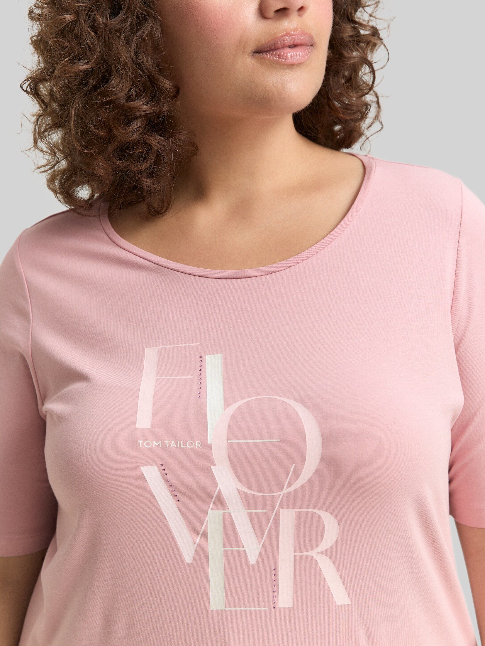 TOM TAILOR PLUS T-Shirt T-Shirt Plus Size - T-Shirt mit Print – Bild 4 von 5