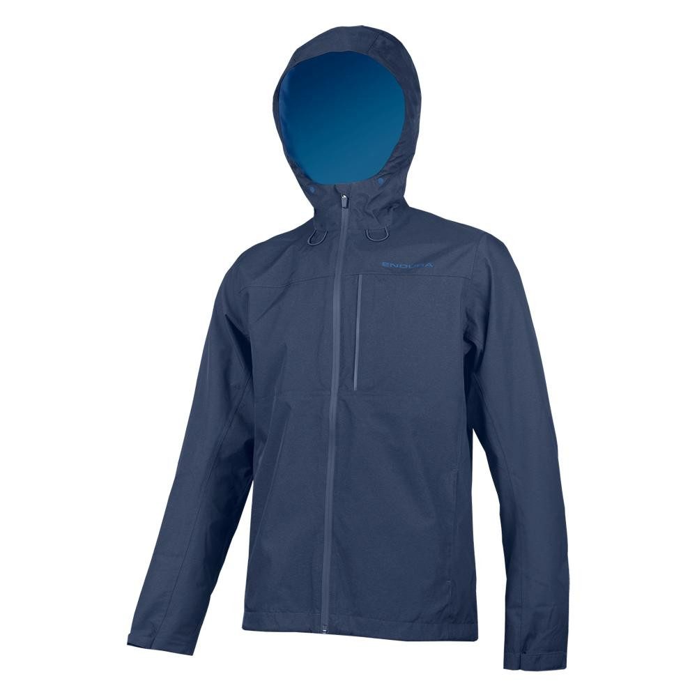 Endura Fahrradjacke Endura Hummvee wasserdichte Kapuzenjacke ink blue L - robuste Regenjac