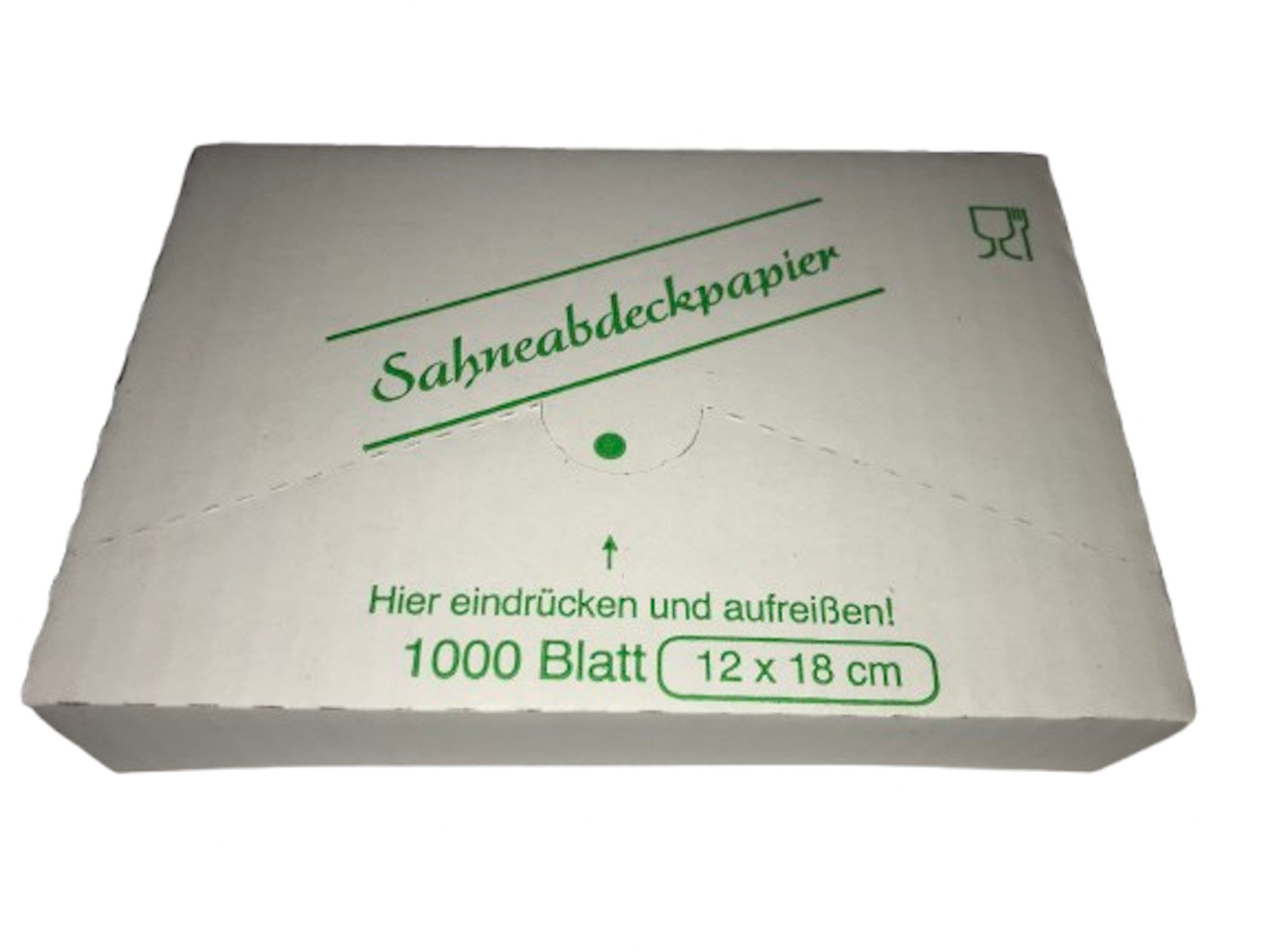 Lomatek Wachspapier Sahneabdeckpapier 1000er, weiß, Trennpapier für Bäckerei & Metzgerei