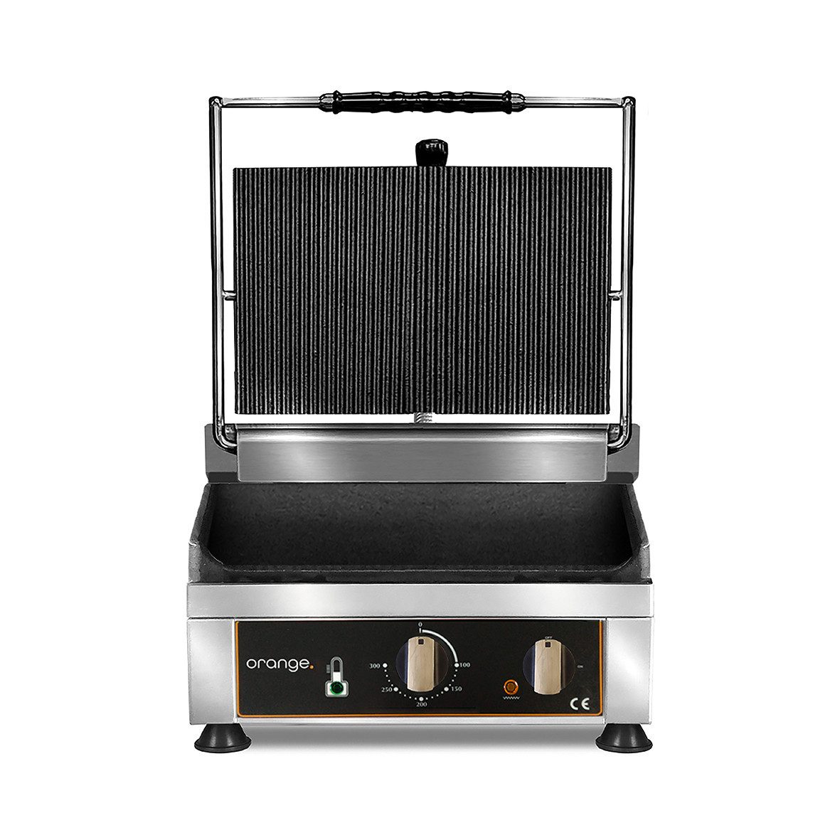 Orange Kontaktgrill Kontaktgrill oben gerillt unten glatt, 2 W