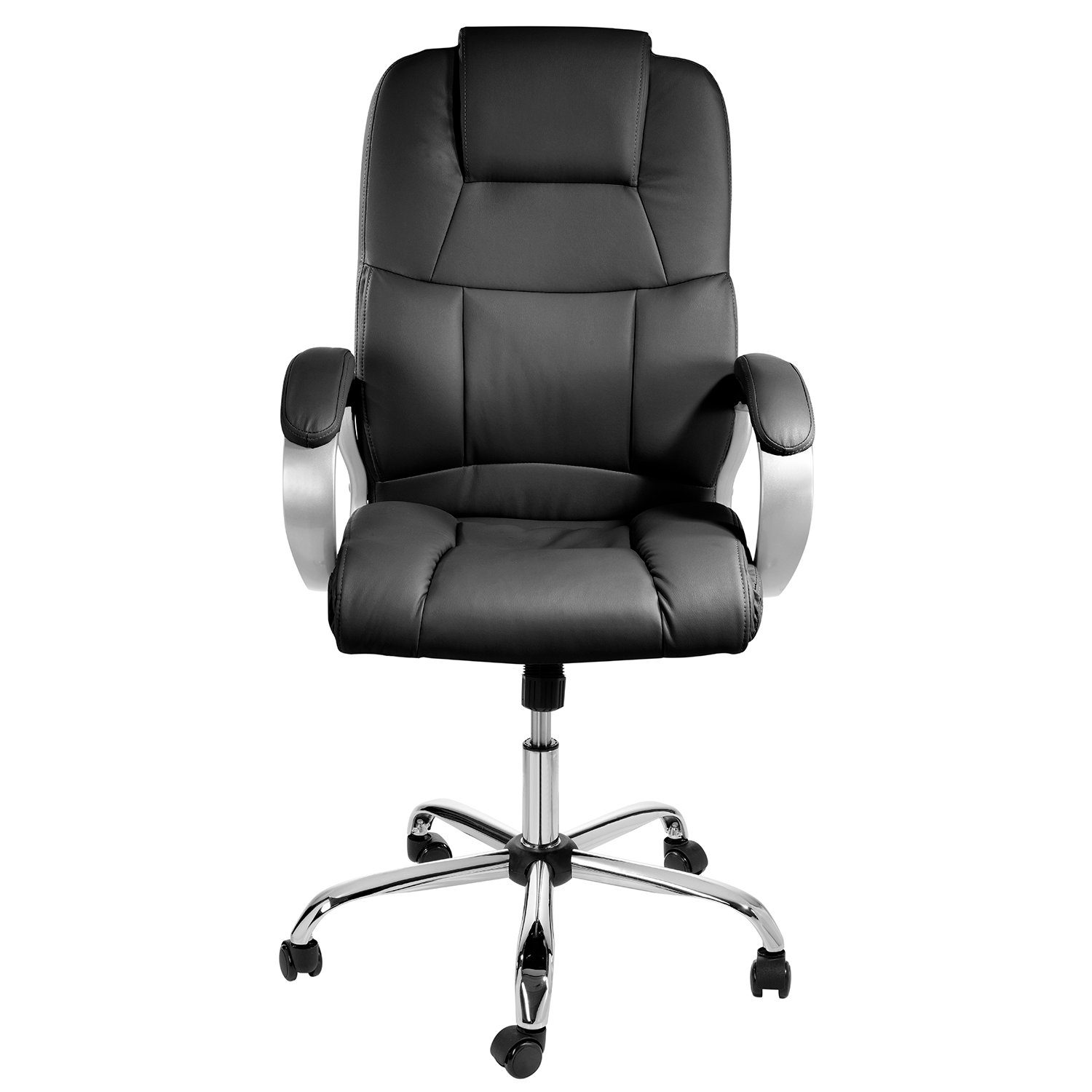 TPFLiving Chefsessel Denver mit abgebremsten Rollen (XXL Bürostuhl ergonomi günstig online kaufen