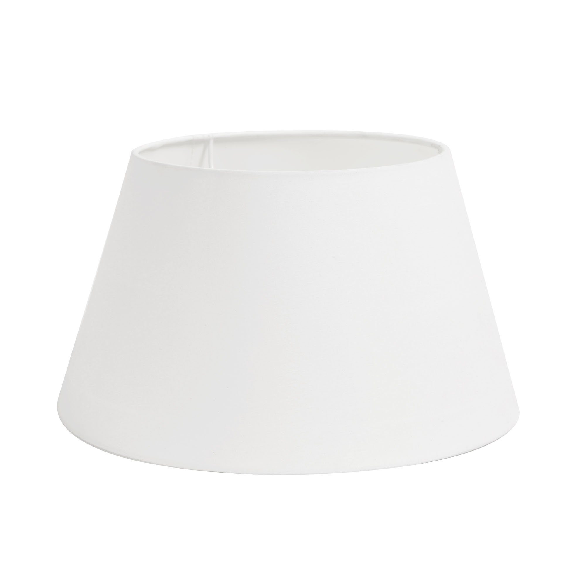 Light & Living Lampenschirm Lampenschirm rund Polycotton - Weiß - 45x35x25cm