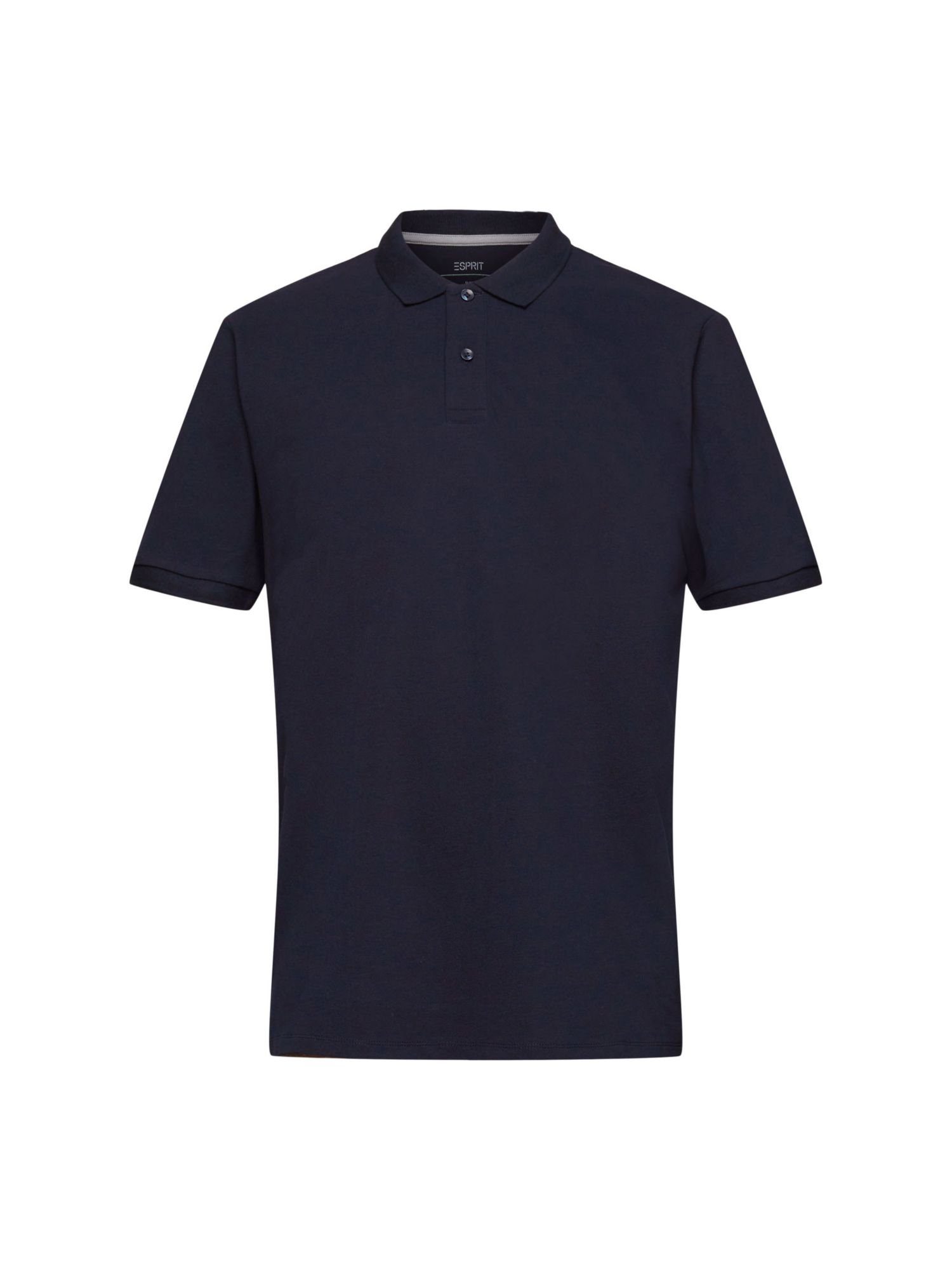 Esprit Poloshirt Slim-Fit-Poloshirt aus Baumwoll-Piqué NAVY