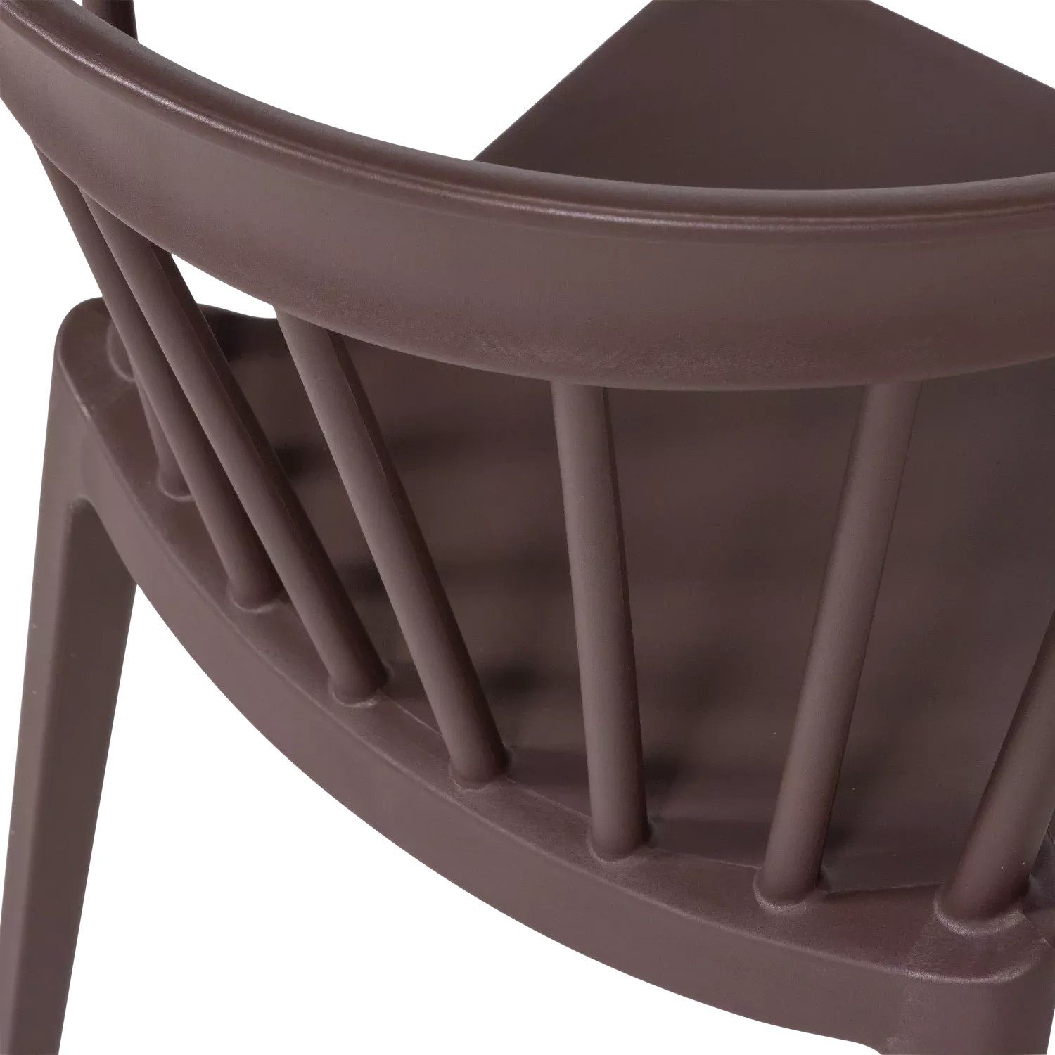 LEVEN Lifestyle Gartenstuhl 2´er Set Gartenstuhl Kunststoff stapelbar, Ergonomische Rückenlehne - Sitzhöhe 44,5 cm - belastbar bis 150 kg