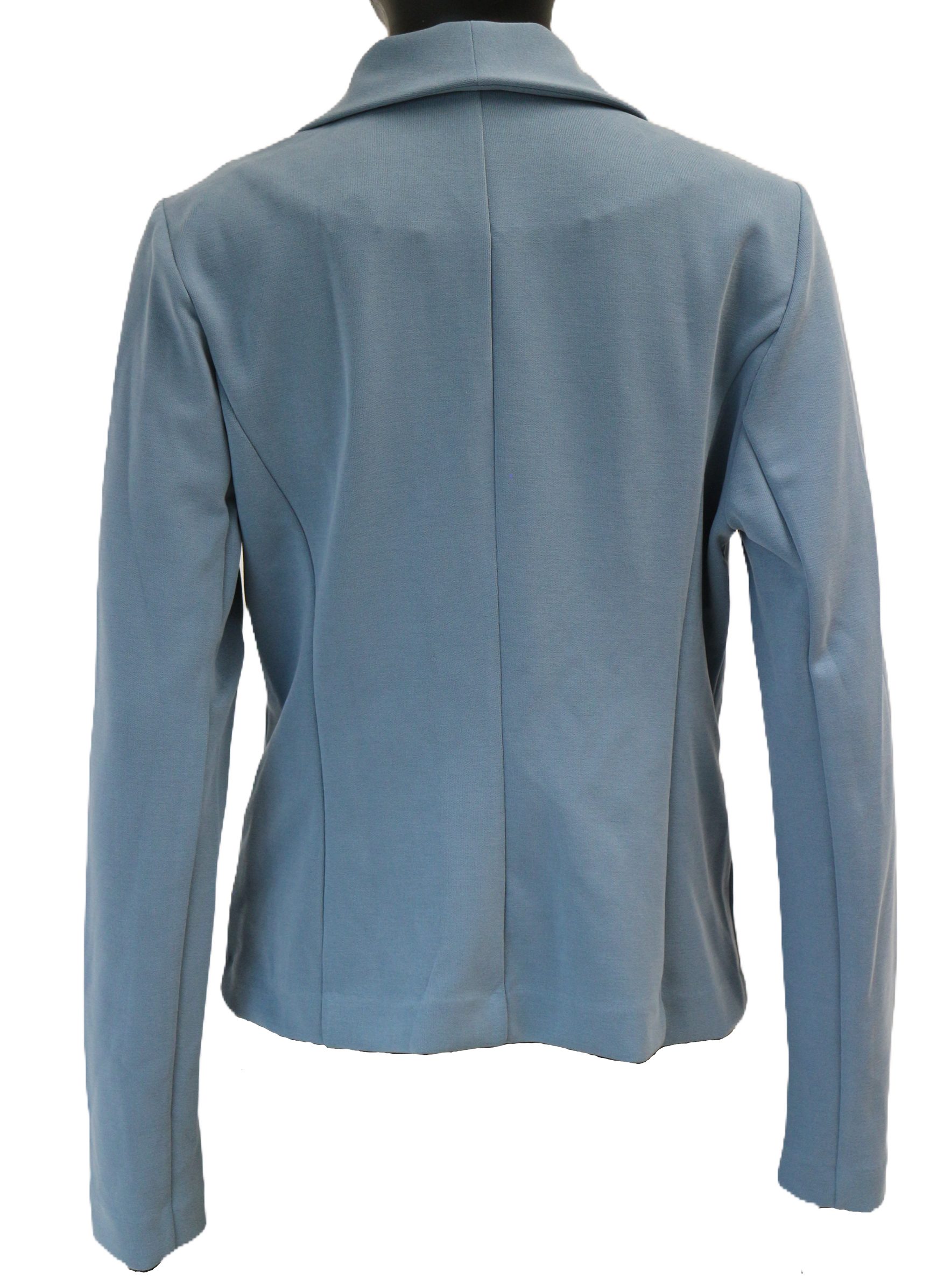 Jerseyblazer Eleganter Blazer in klassischem Blau leichter, angenehmer Materialmix