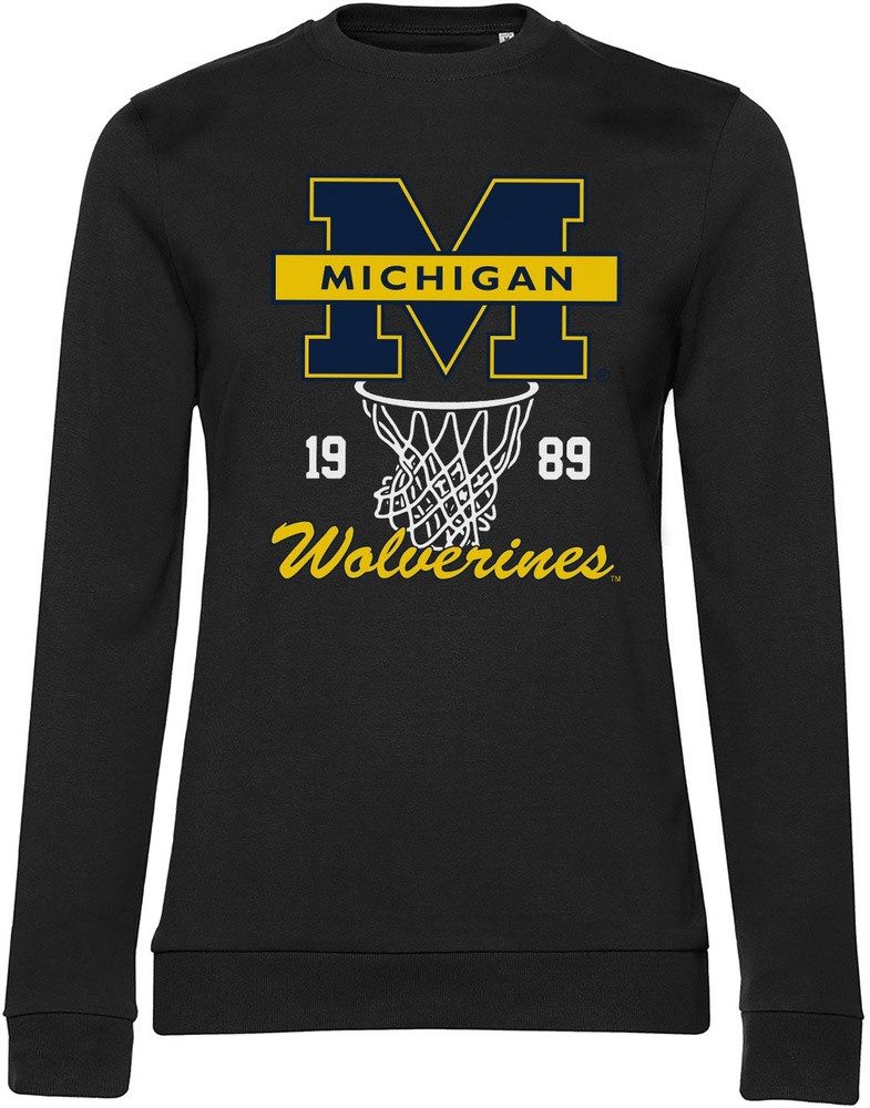 University of Michigan Rundhalspullover Michigan Wolverines 1989 Girly Sweatshirt