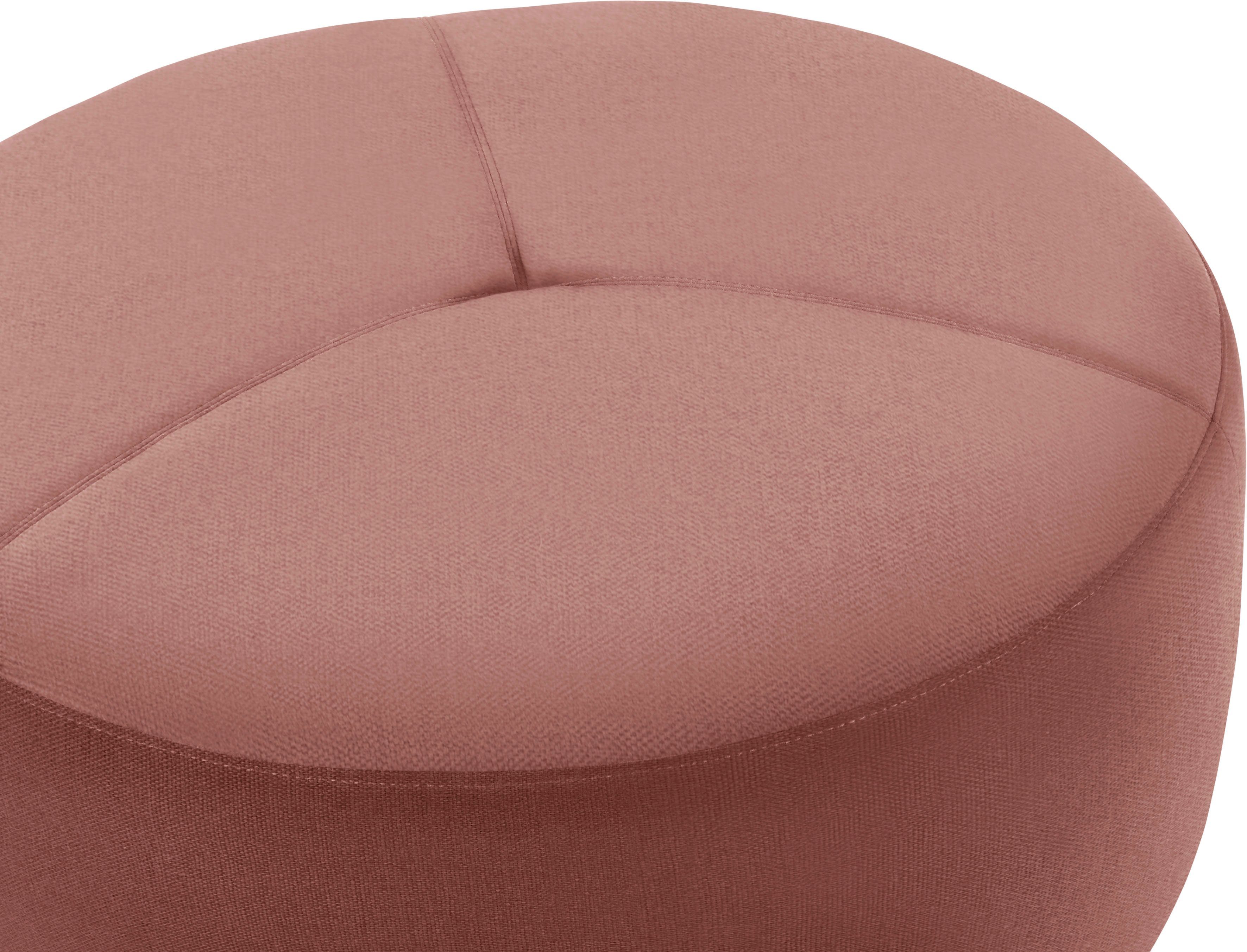 Pouf HOME im ø TAILOR mit DROP cm PURE, Steppung TOM 90 Sitz,