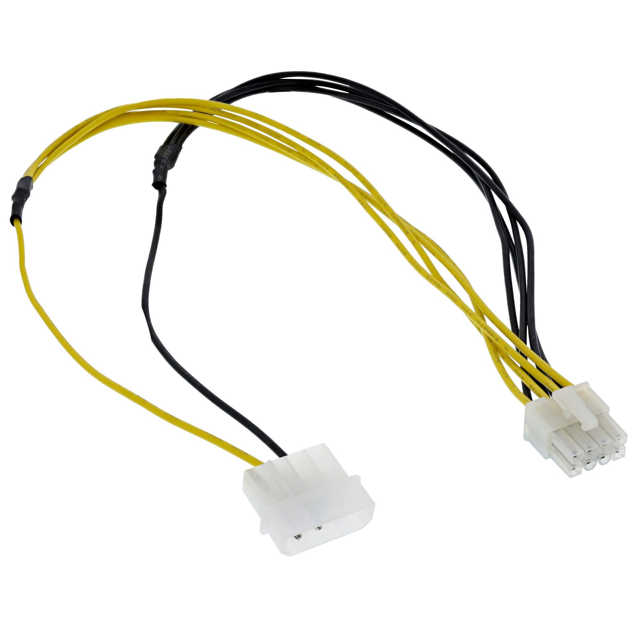 InLine® Stromadapter, 4pol zu 8pol, Netzteil zu Mainboard, 0,45m Computer-Kabel