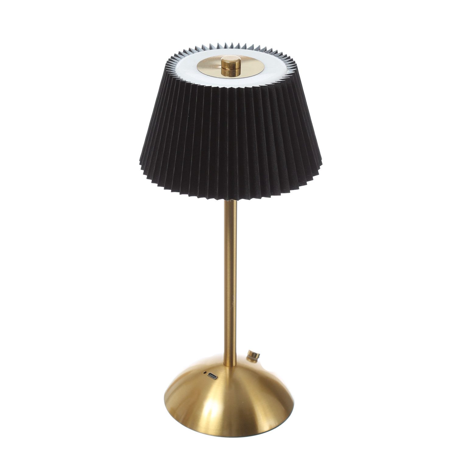 MARELIDA Tischleuchte LED Tischlampe mit Schirm wiederaufladbar dimmbar 3 L günstig online kaufen