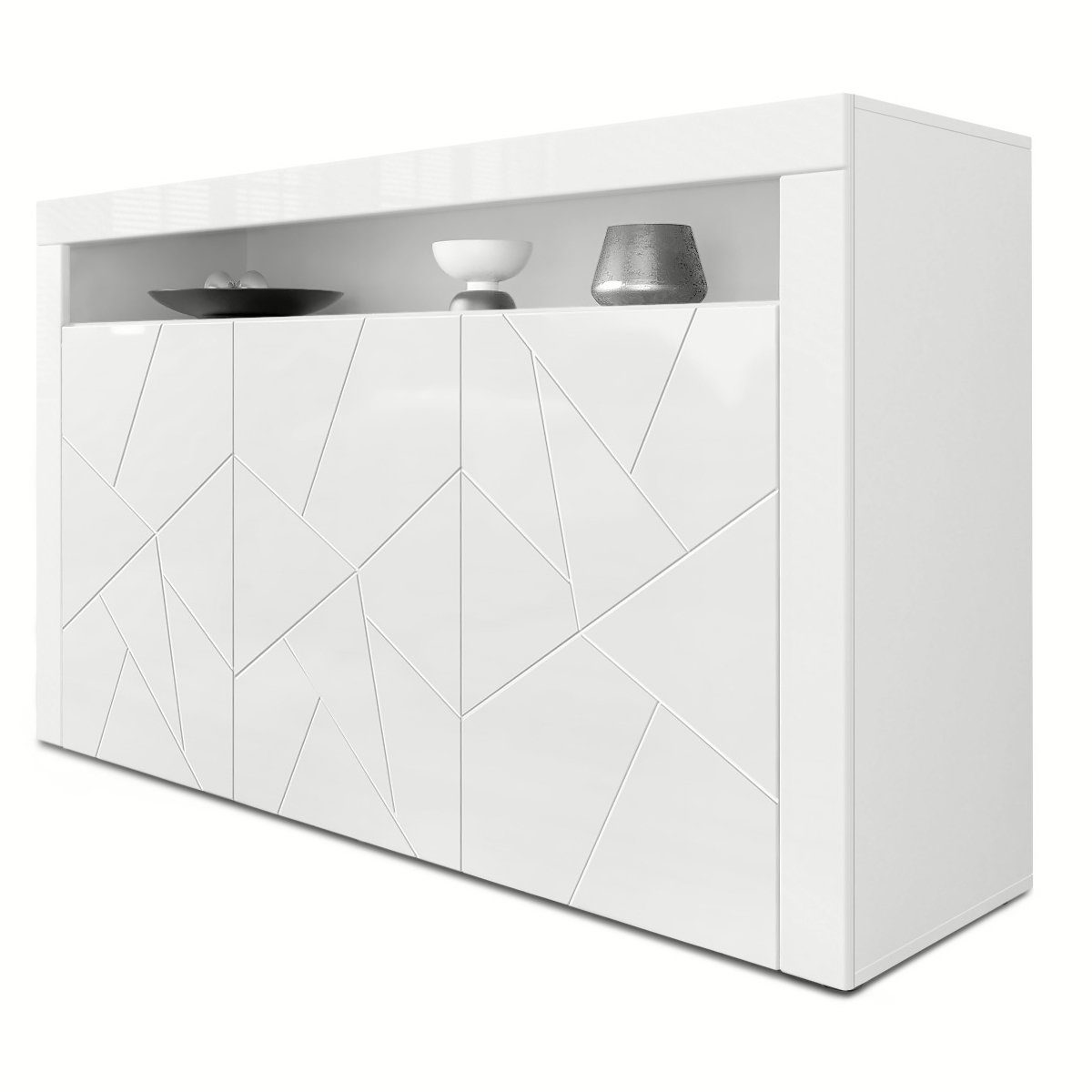 Vladon Sideboard Valencia 3D (Kommode, mit günstig online kaufen