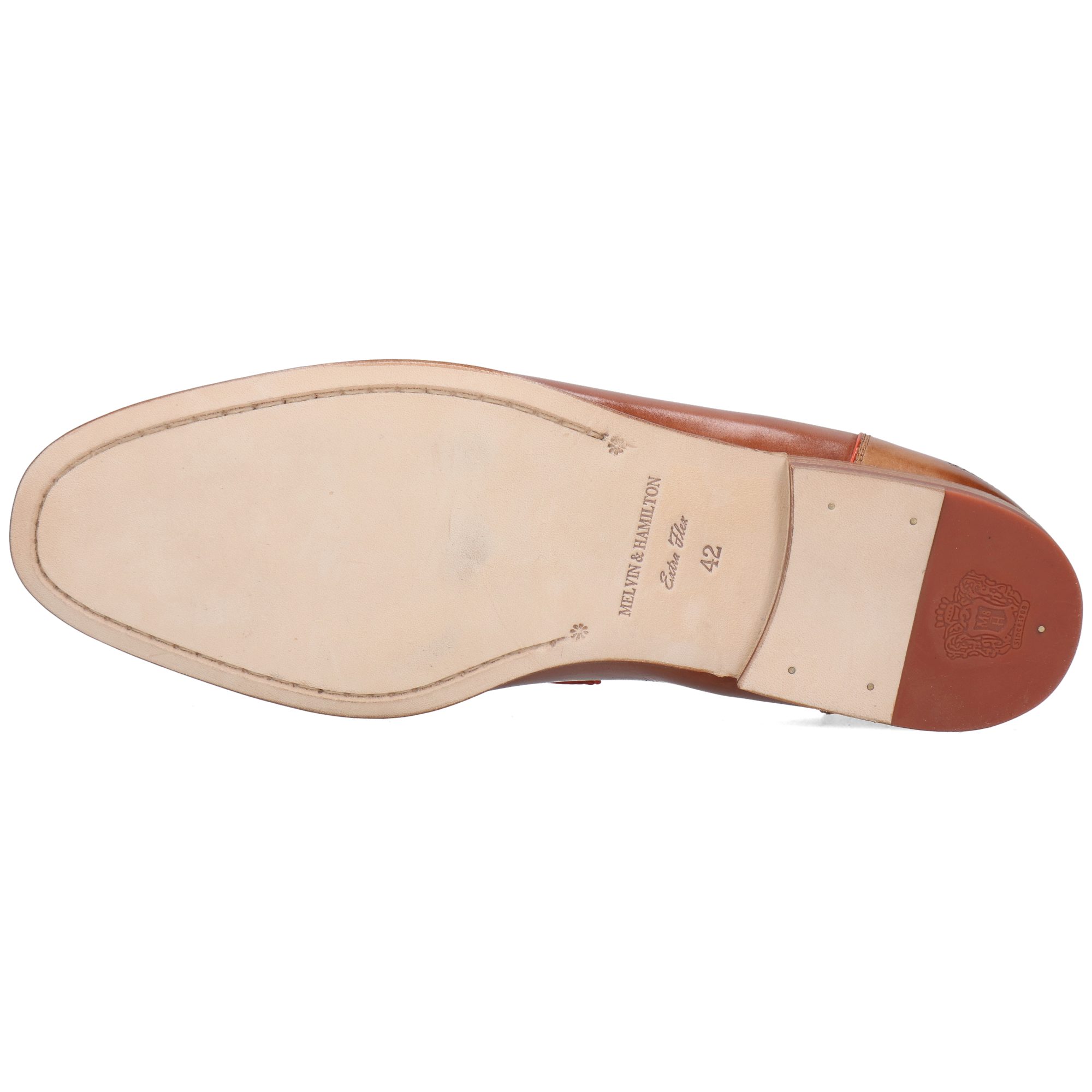 Melvin & Hamilton Santo 1 Leder-Loafers für Herren Loafer Flache Absätze, Echtes Leder, Vegetabile Gerbung