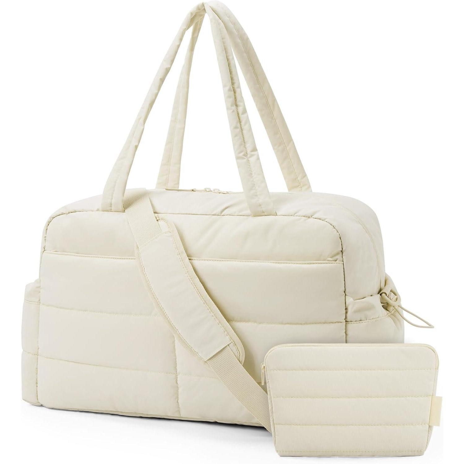 LuxusKollektion Невеликі сумки для поїздок Reisetasche 31L Sporttasche Damen Wasserabweisend Невеликі сумки для поїздок Bag Beige