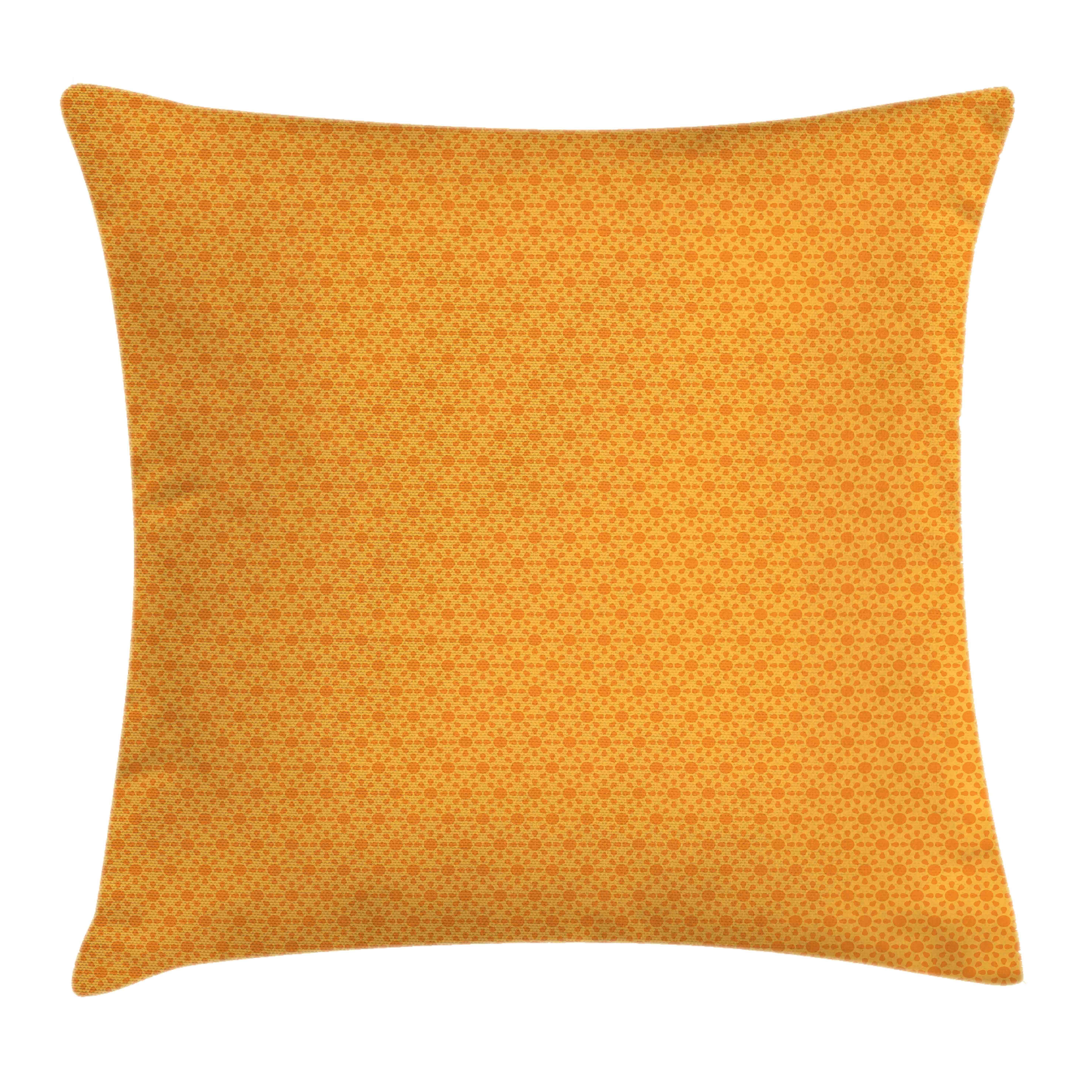 Kissenbezüge Waschbar warme Klaren Beidseitiger Abakuhaus Symmetrische Druck, (1 Farben mit Farbfesten Kissenhülle Stück), mit Töne Sonne Reißverschluss